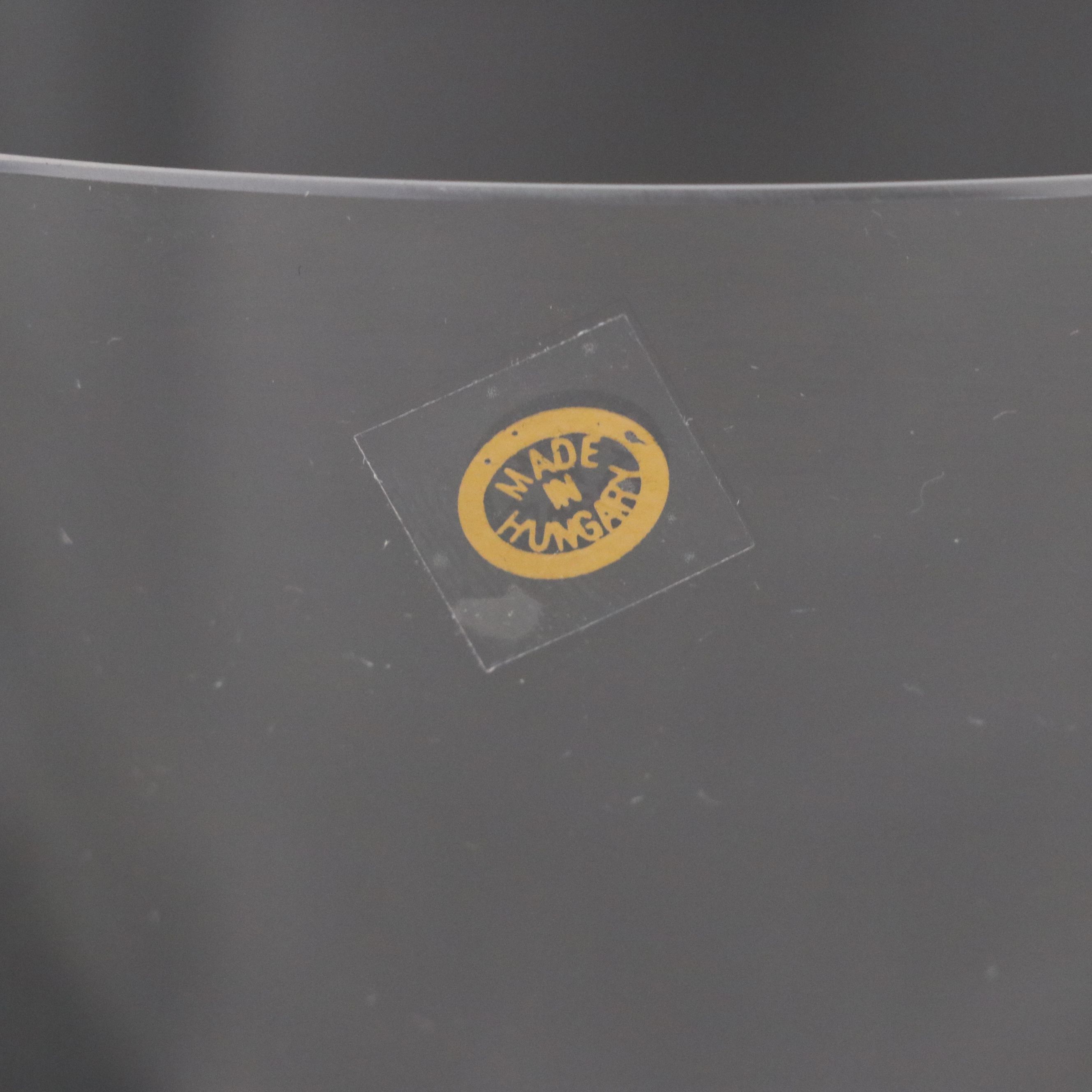 Tiara "Powder Horn" Pilsner Glasses with Blown Glass Ice Bucket