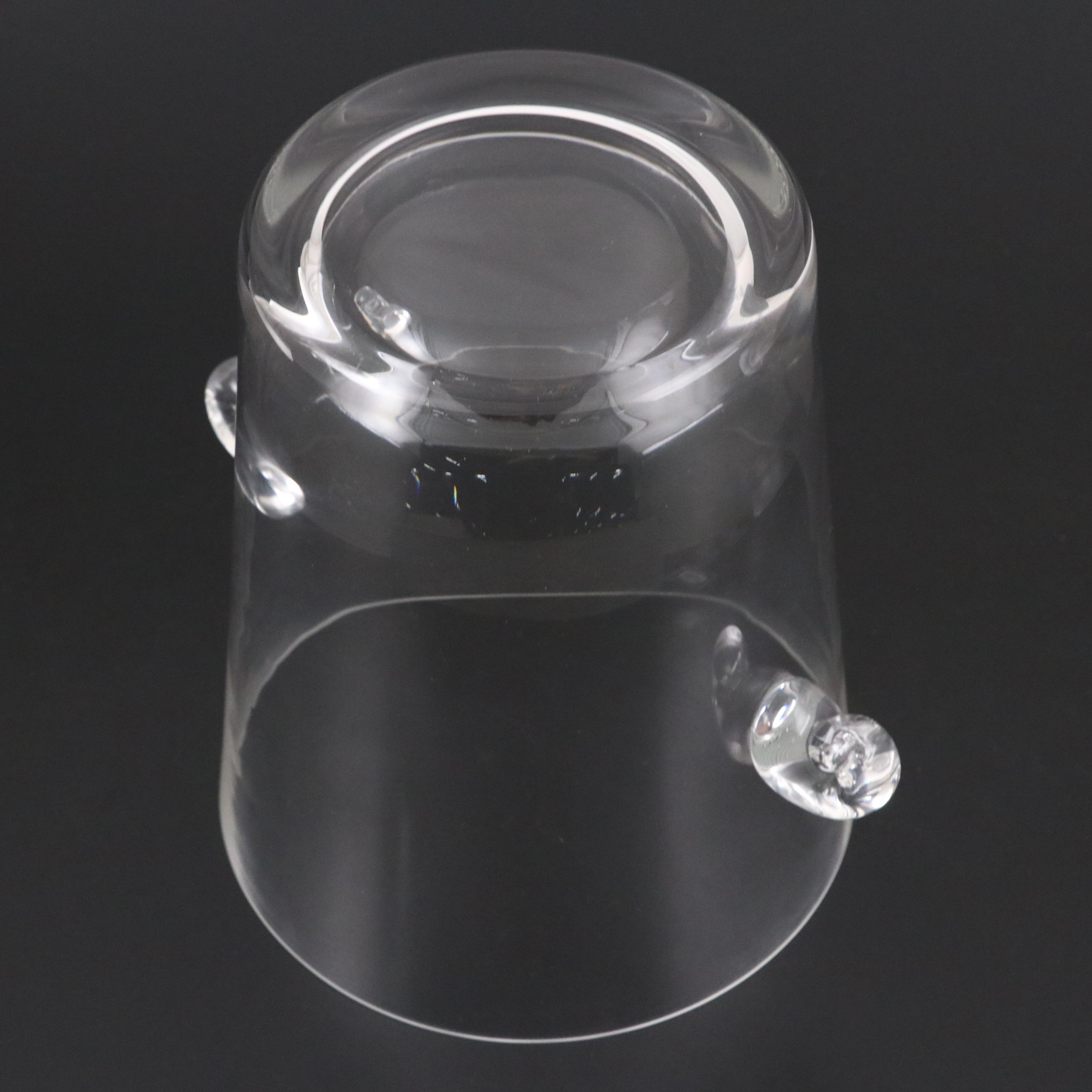 Tiara "Powder Horn" Pilsner Glasses with Blown Glass Ice Bucket