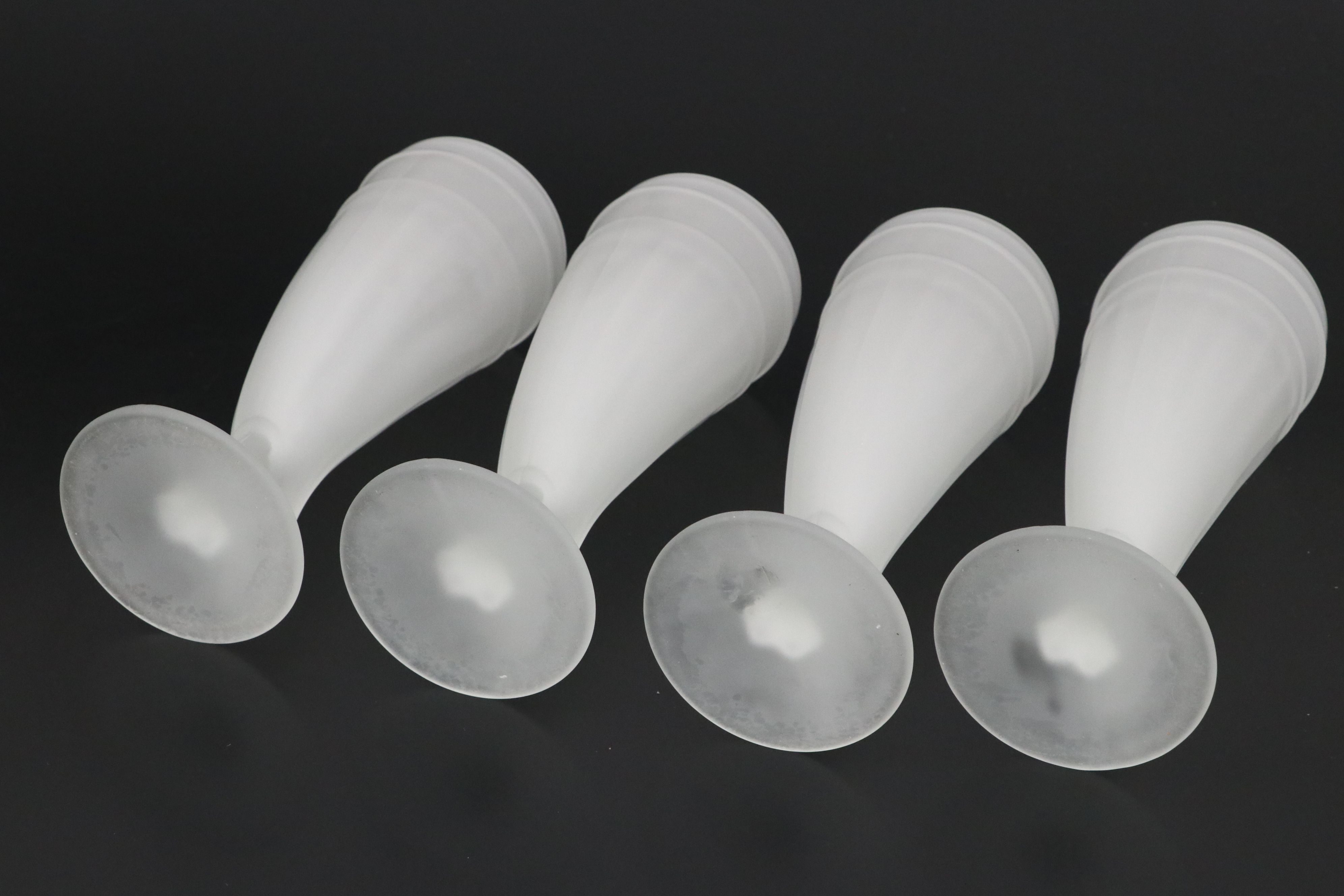 Tiara "Powder Horn" Pilsner Glasses with Blown Glass Ice Bucket