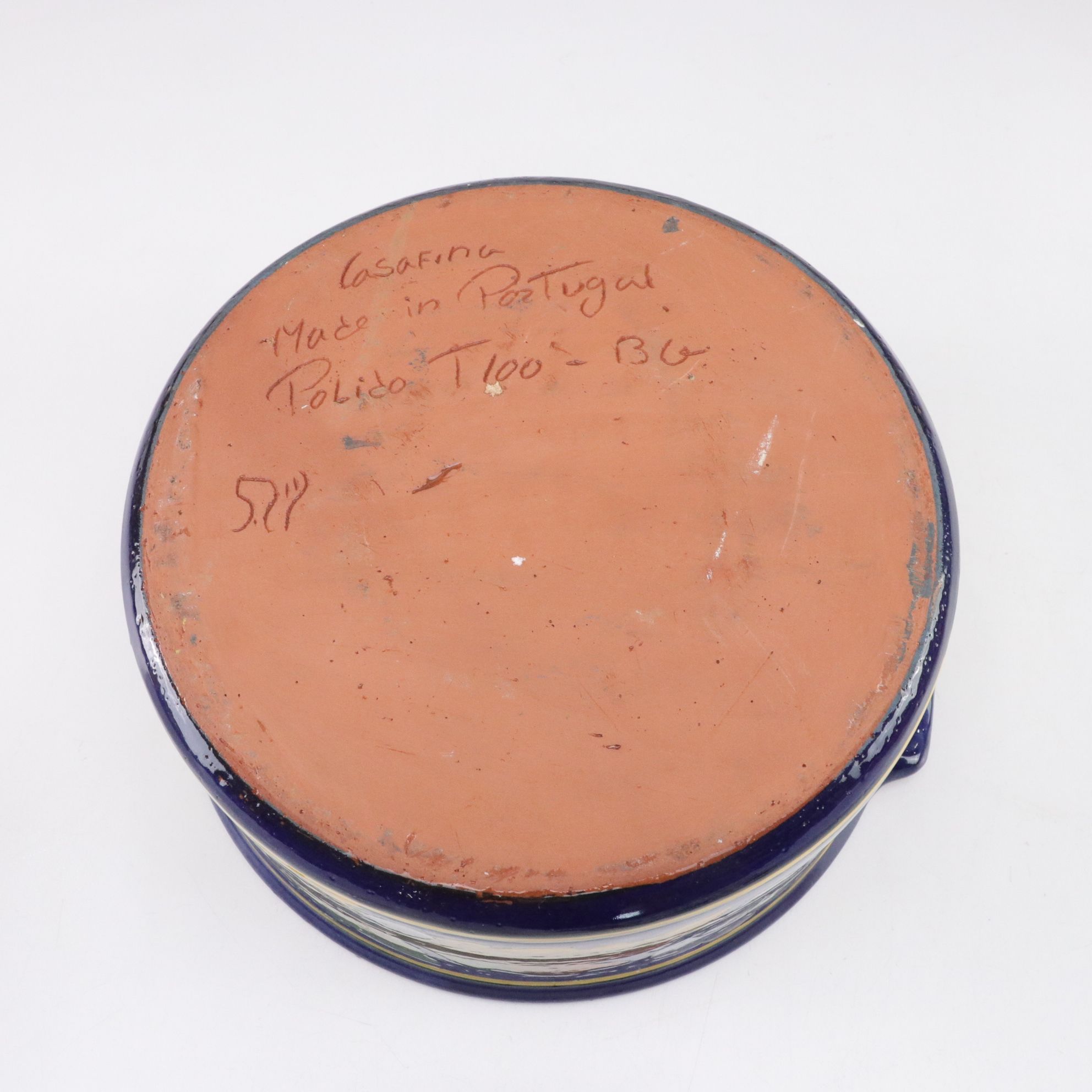 Hand Decorated European Ceramic Covered Casserole, Baking Dish, and Pitcher