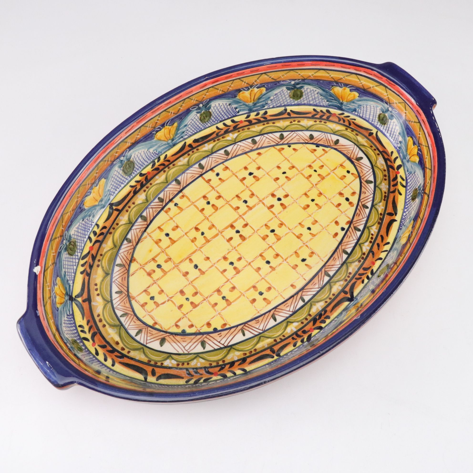 Hand Decorated European Ceramic Covered Casserole, Baking Dish, and Pitcher