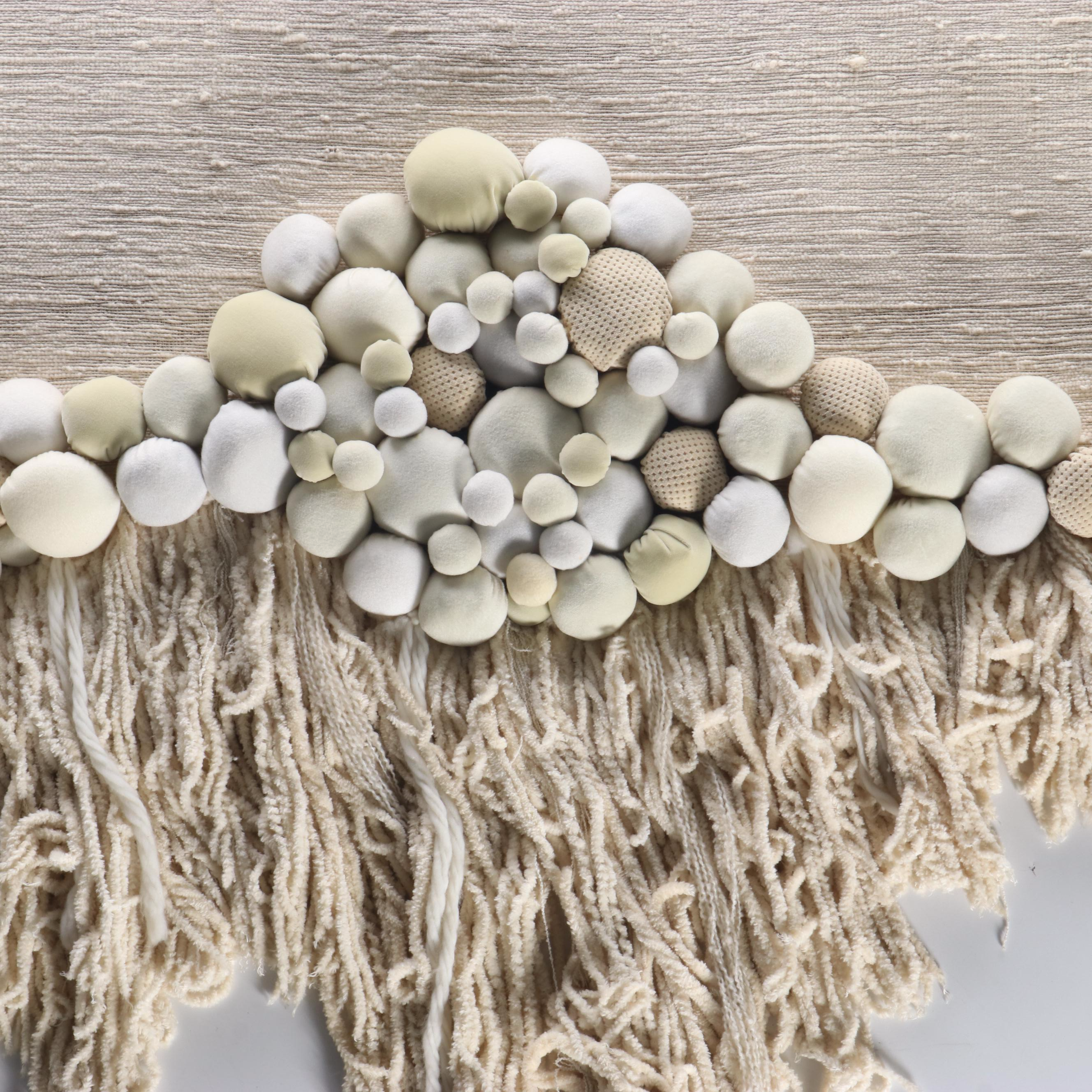 Handwoven and Hand-Spun Fiber Art with Chenille, Wool, Cotton & Fleece