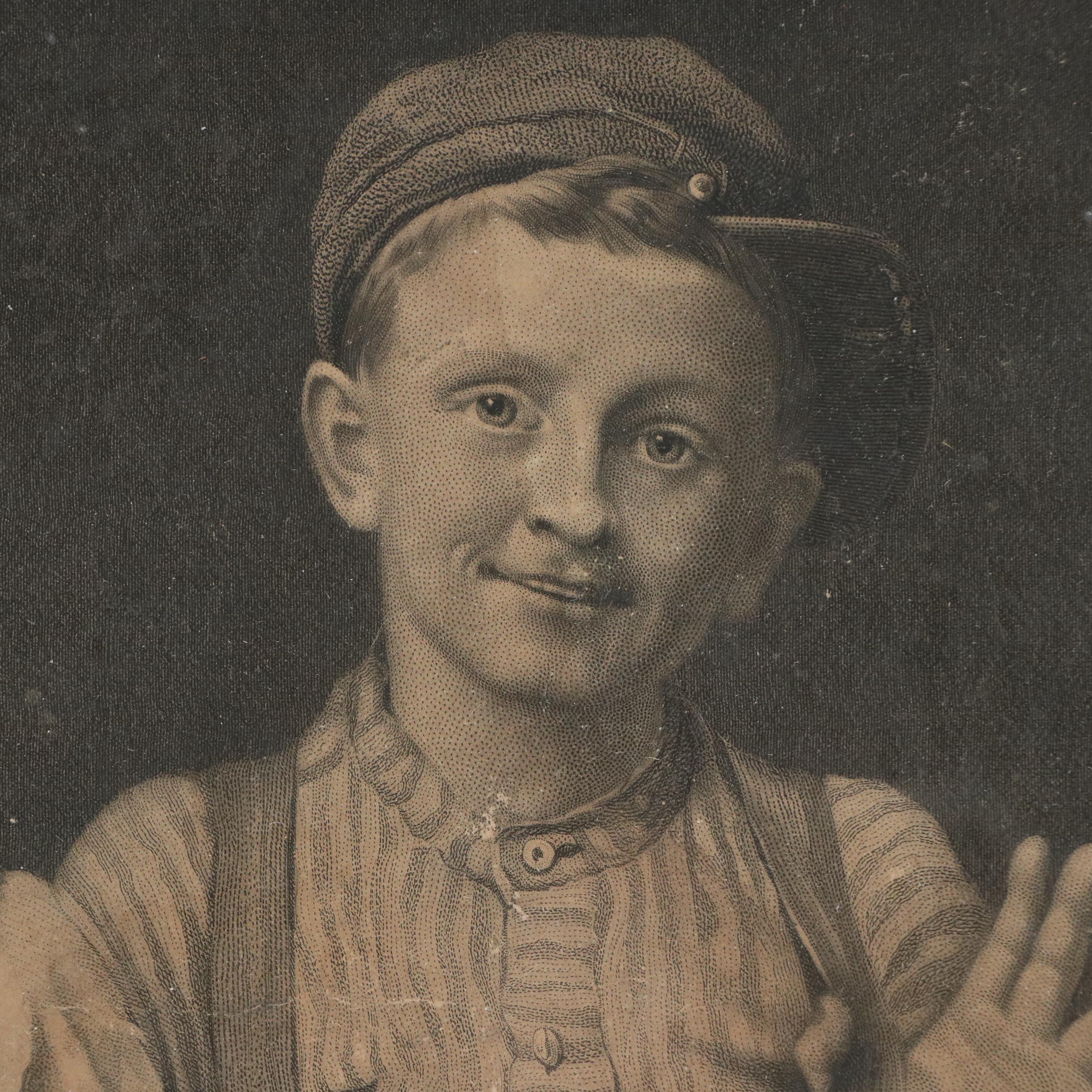 Engraving After John George Brown of Three Boys, Circa 1881