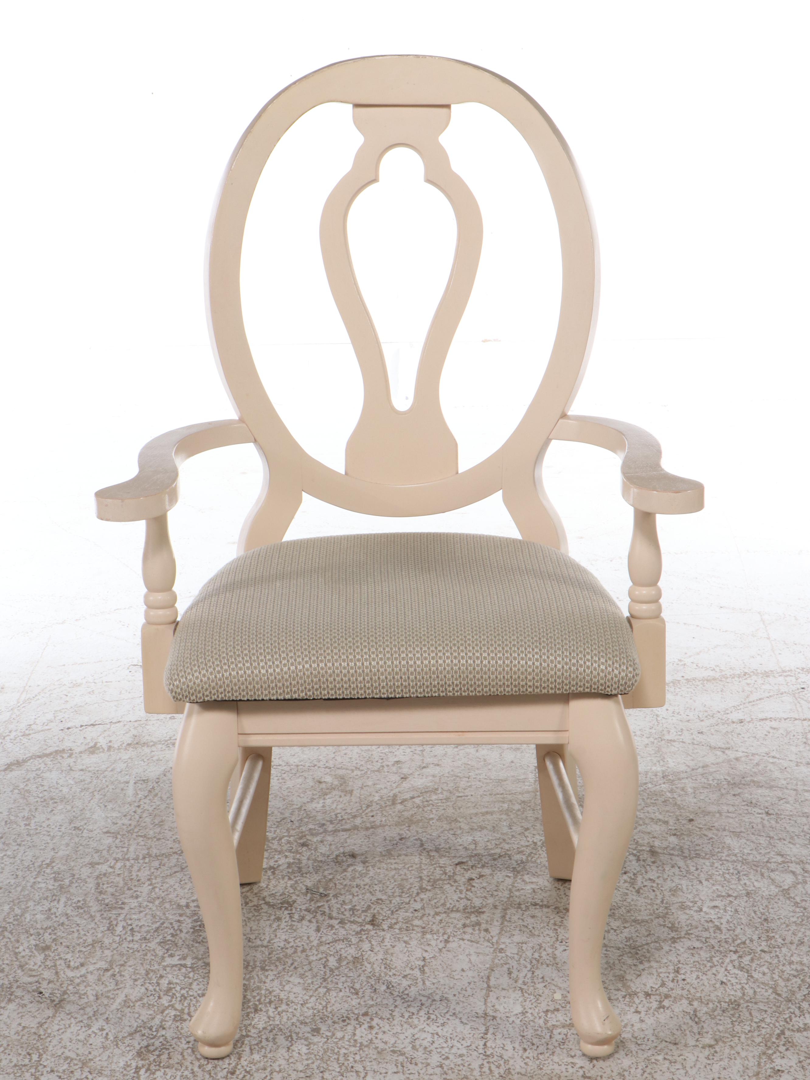 Queen Anne Style Painted Wood Nine-Piece Dining Set