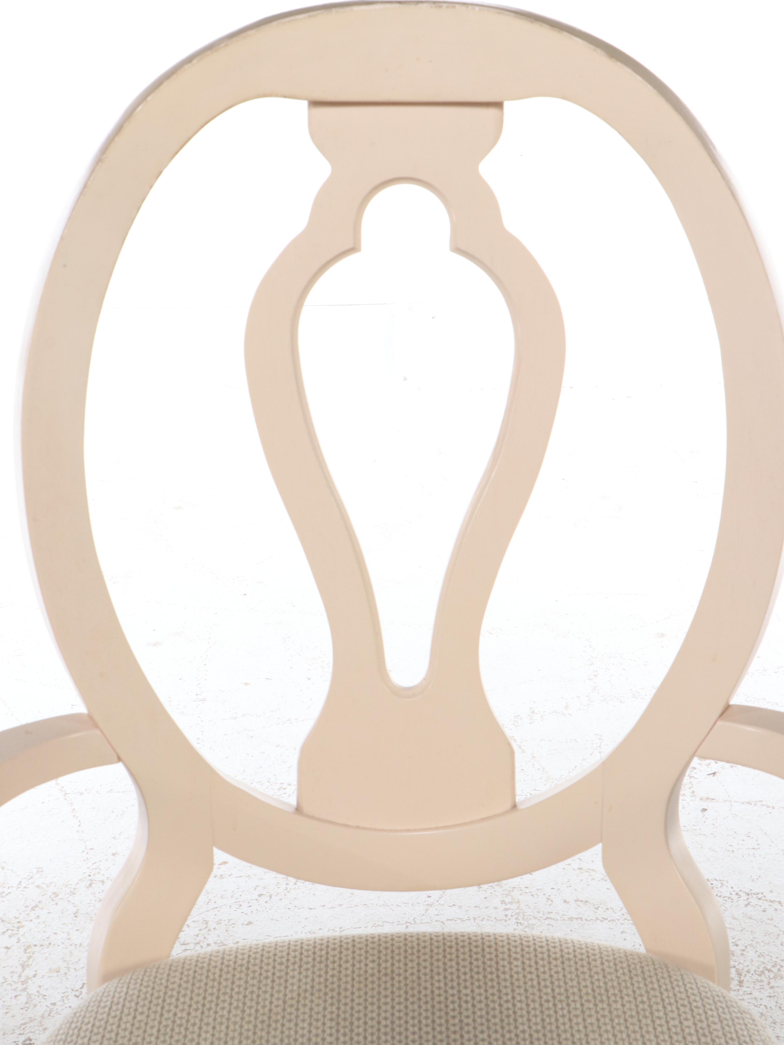 Queen Anne Style Painted Wood Nine-Piece Dining Set