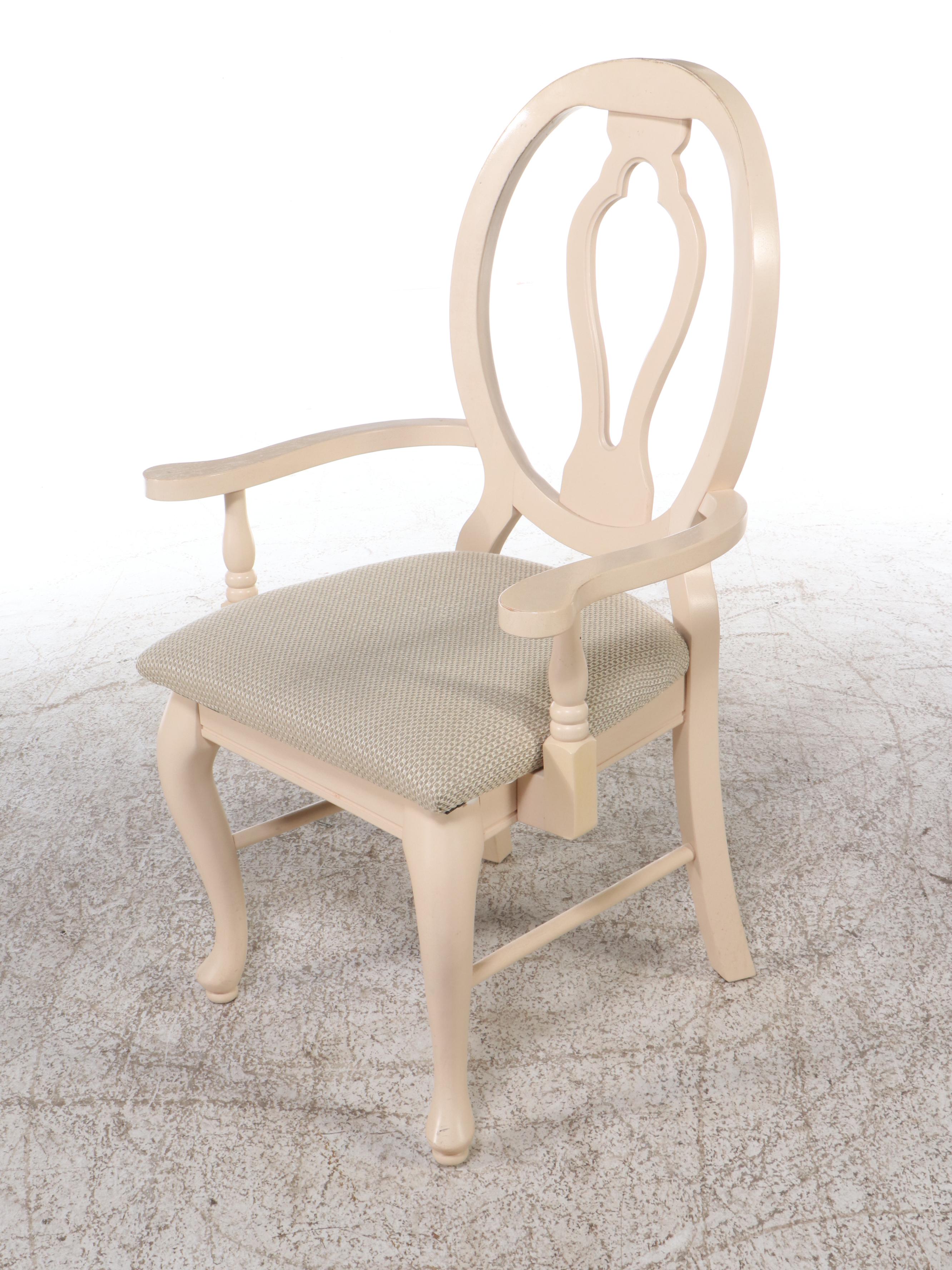 Queen Anne Style Painted Wood Nine-Piece Dining Set