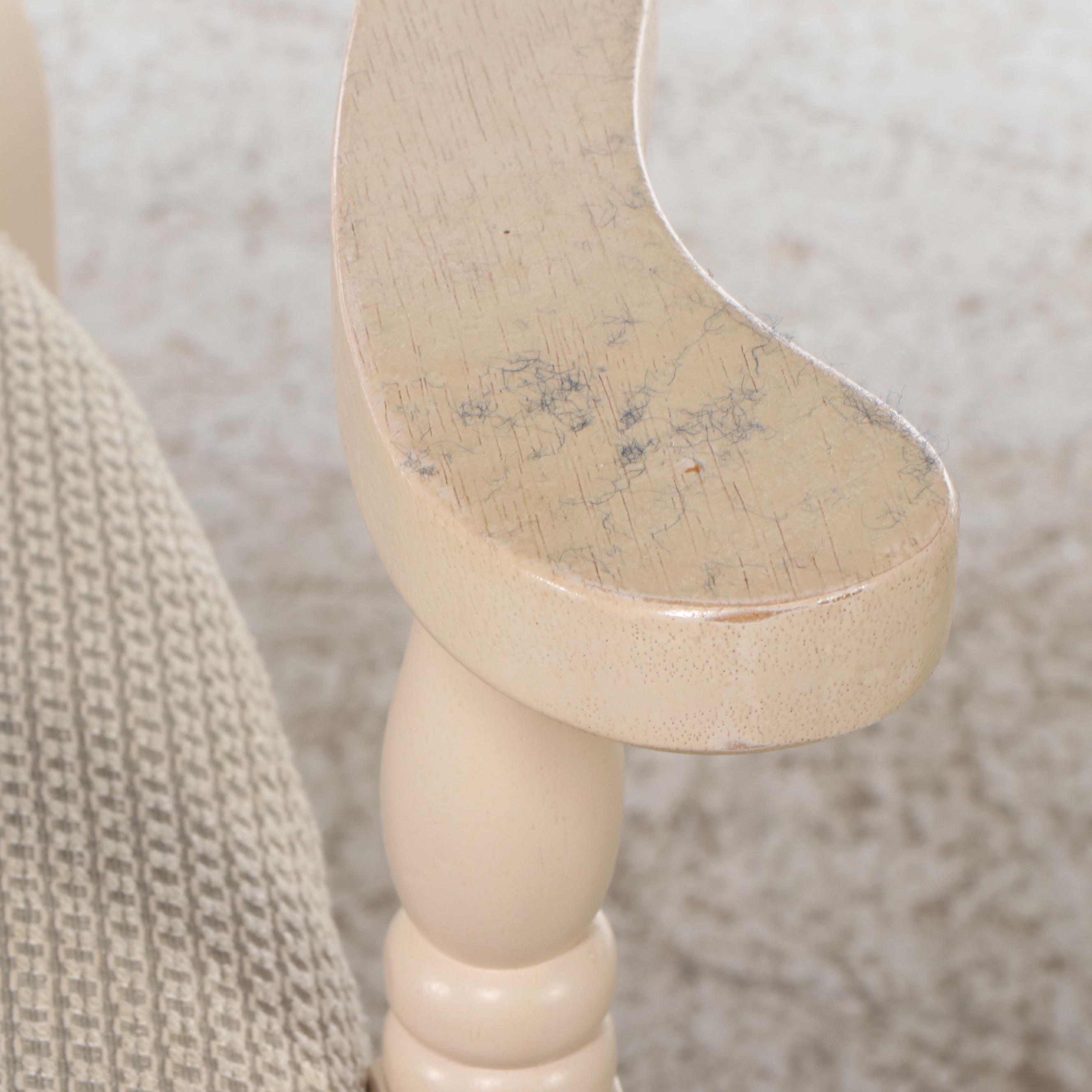 Queen Anne Style Painted Wood Nine-Piece Dining Set