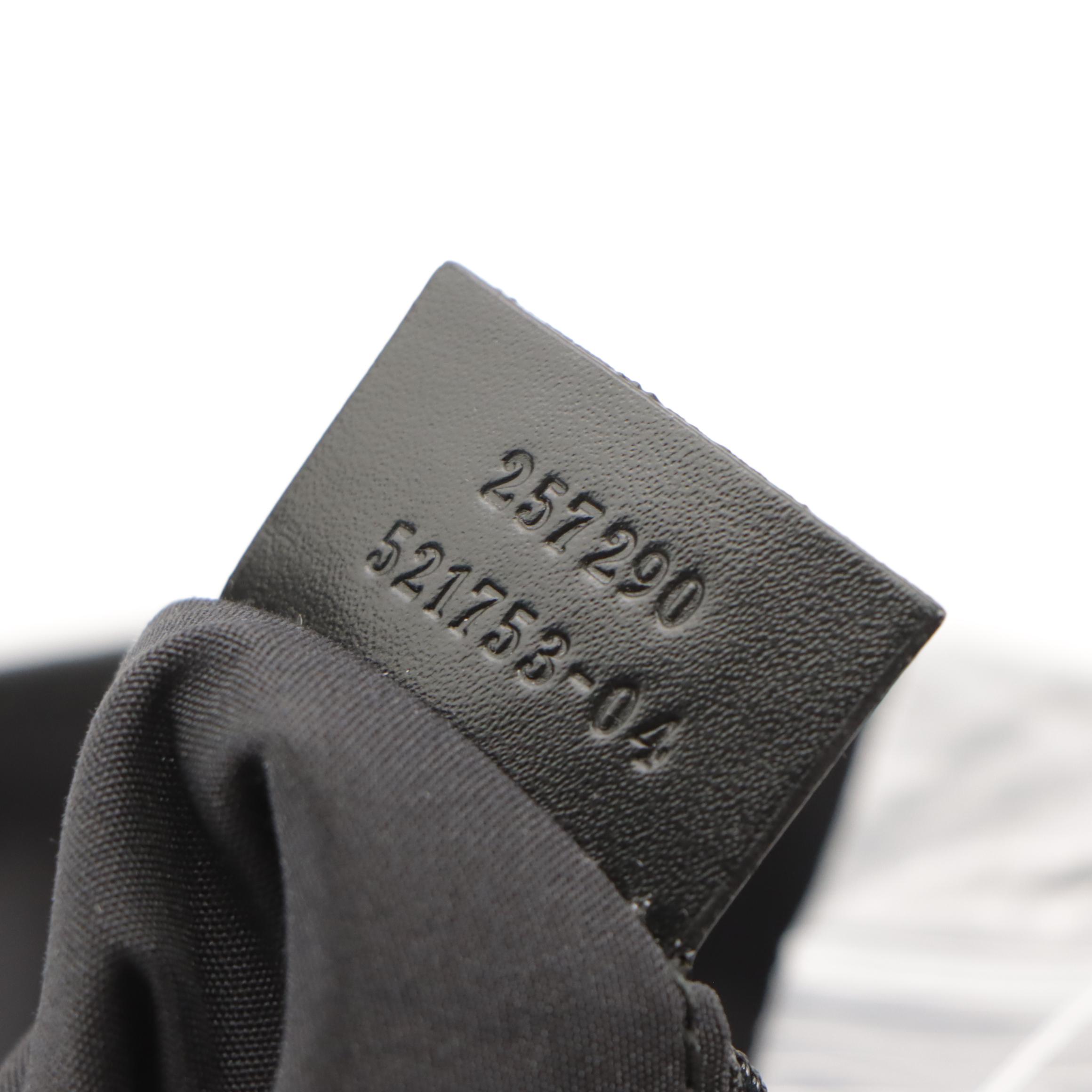 Gucci Shoulder Tote in Black GG Nylon and Leather