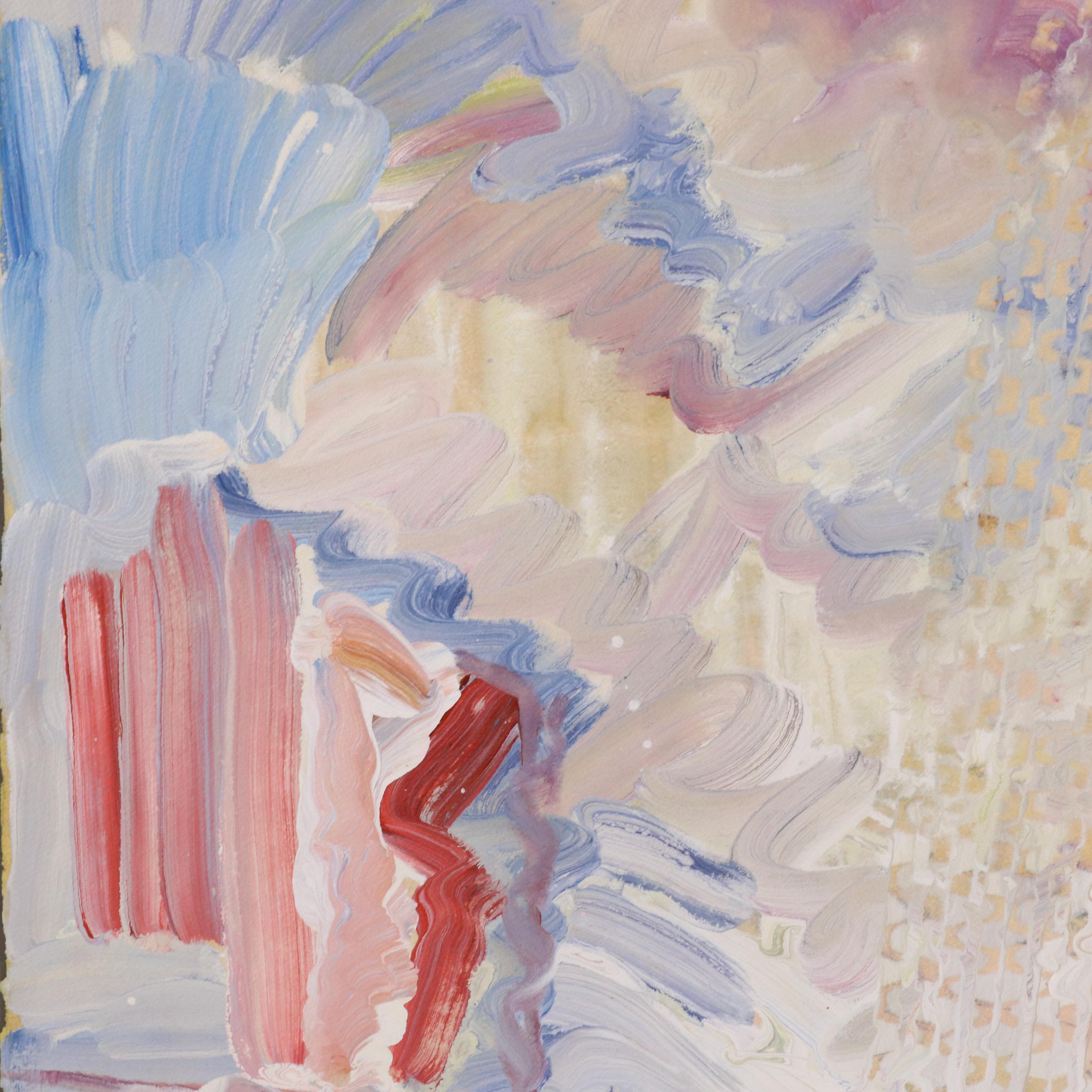 Paige Harvey Large-Scale Abstract Mixed Media Painting, 2010s