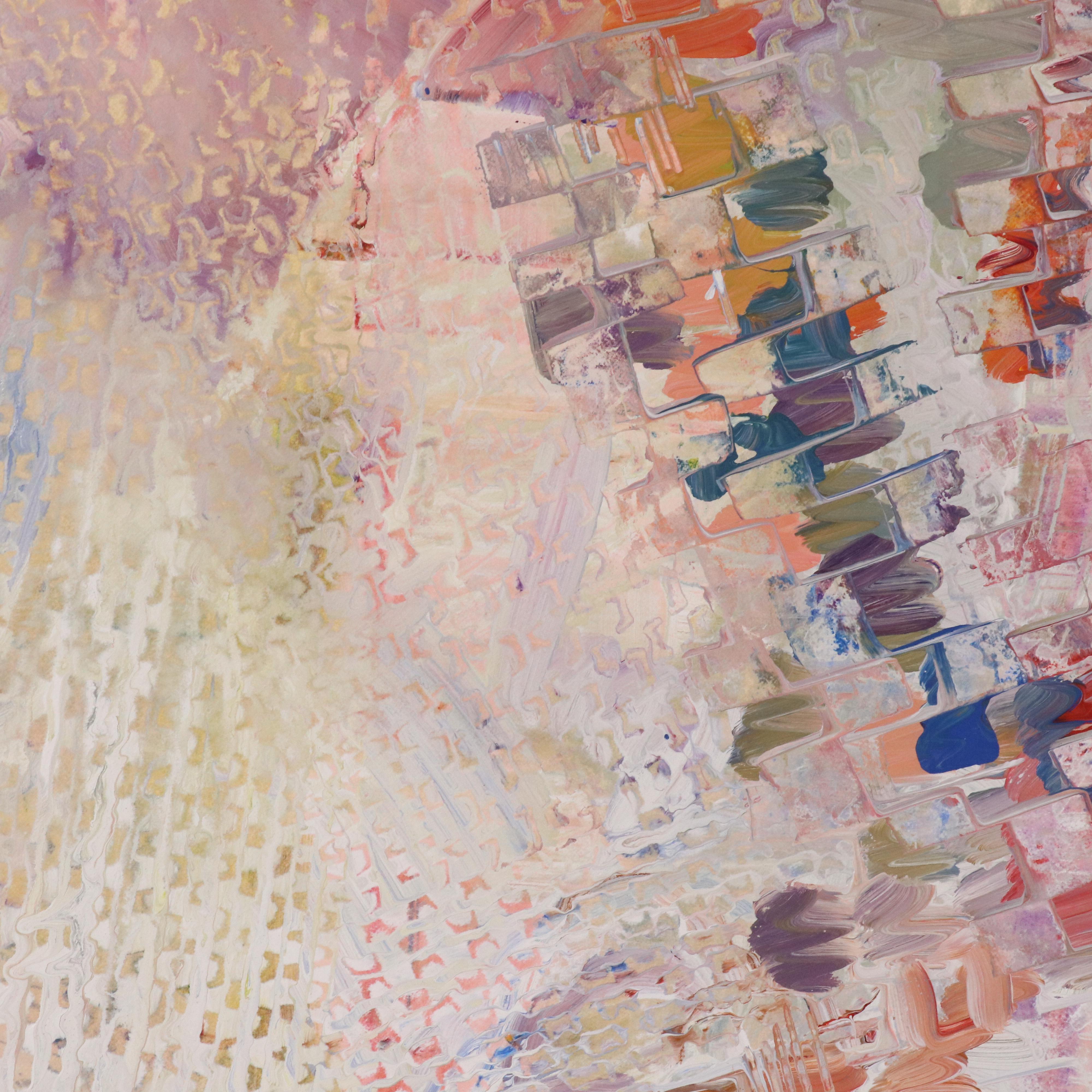 Paige Harvey Large-Scale Abstract Mixed Media Painting, 2010s