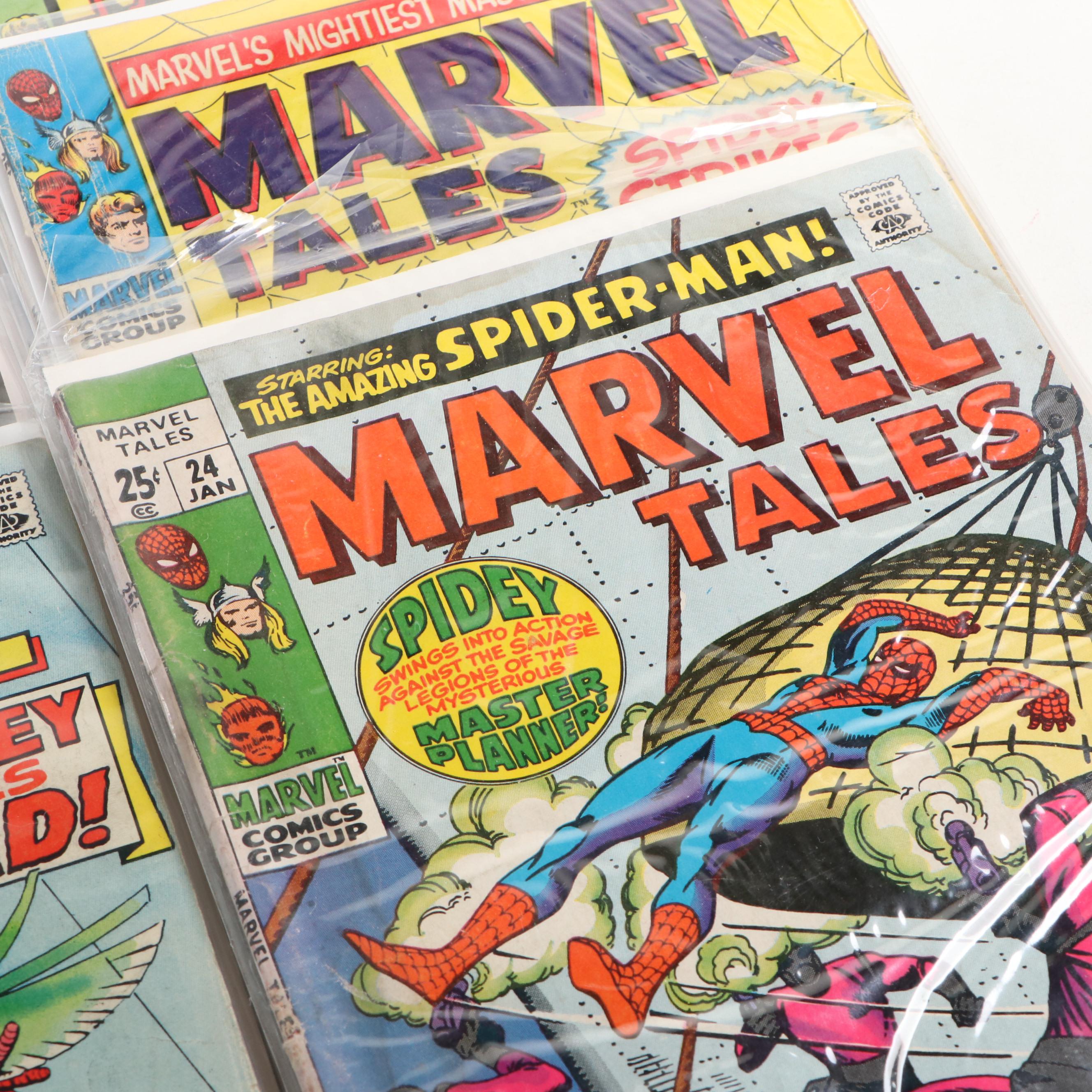 Silver–Bronze Age “Marvel Tales” Comic Books
