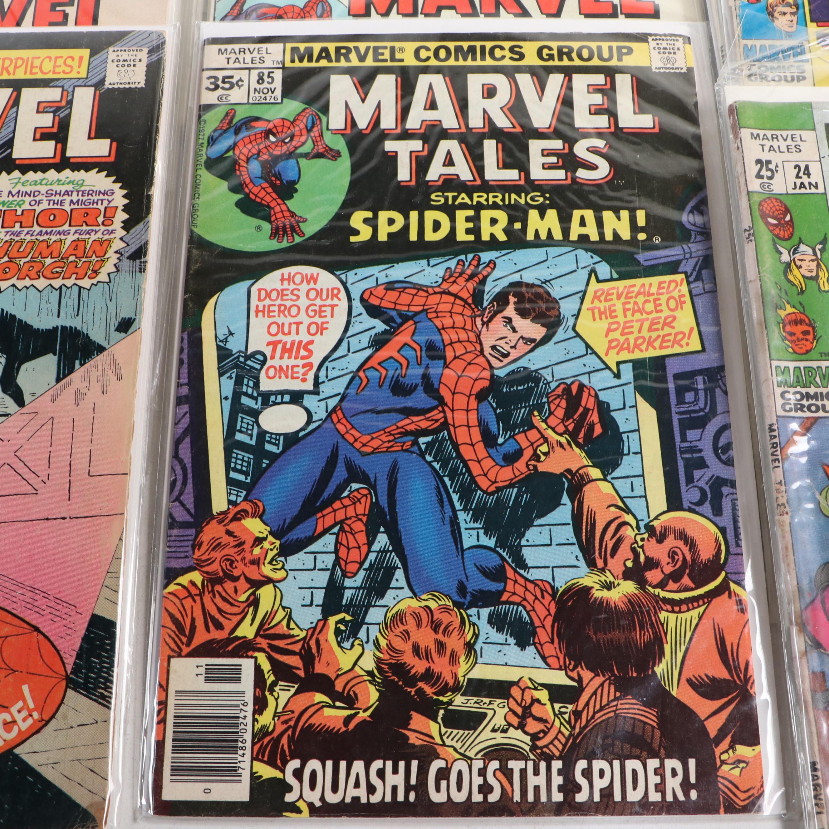 Silver–Bronze Age “Marvel Tales” Comic Books