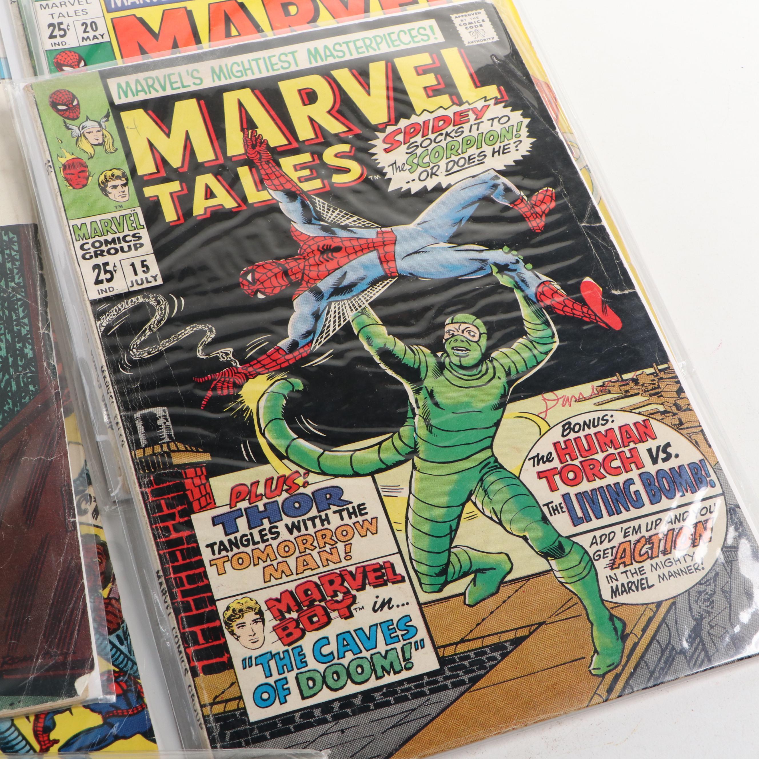 Silver–Bronze Age “Marvel Tales” Comic Books