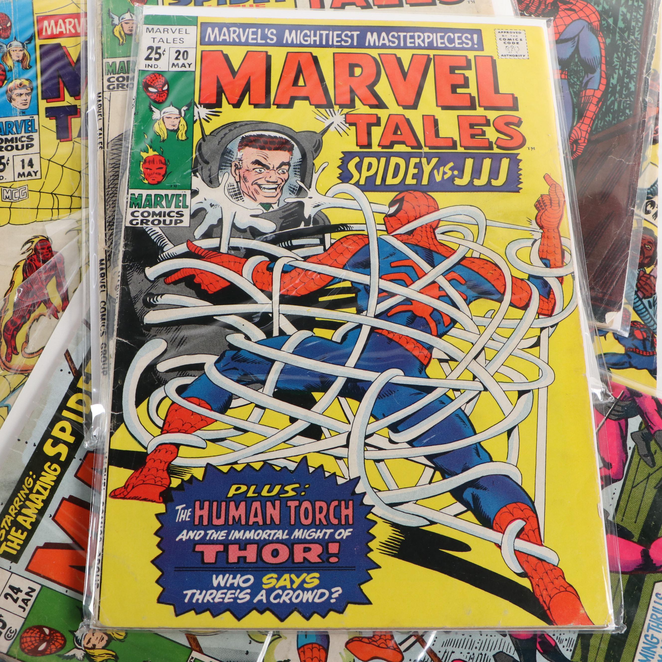 Silver–Bronze Age “Marvel Tales” Comic Books