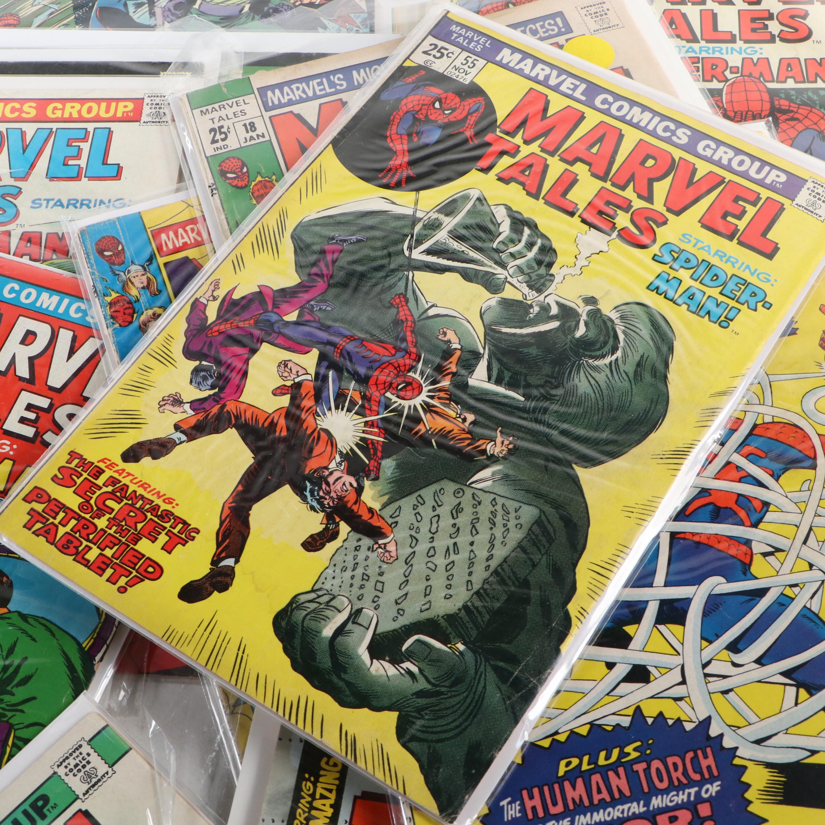 Silver–Bronze Age “Marvel Tales” Comic Books