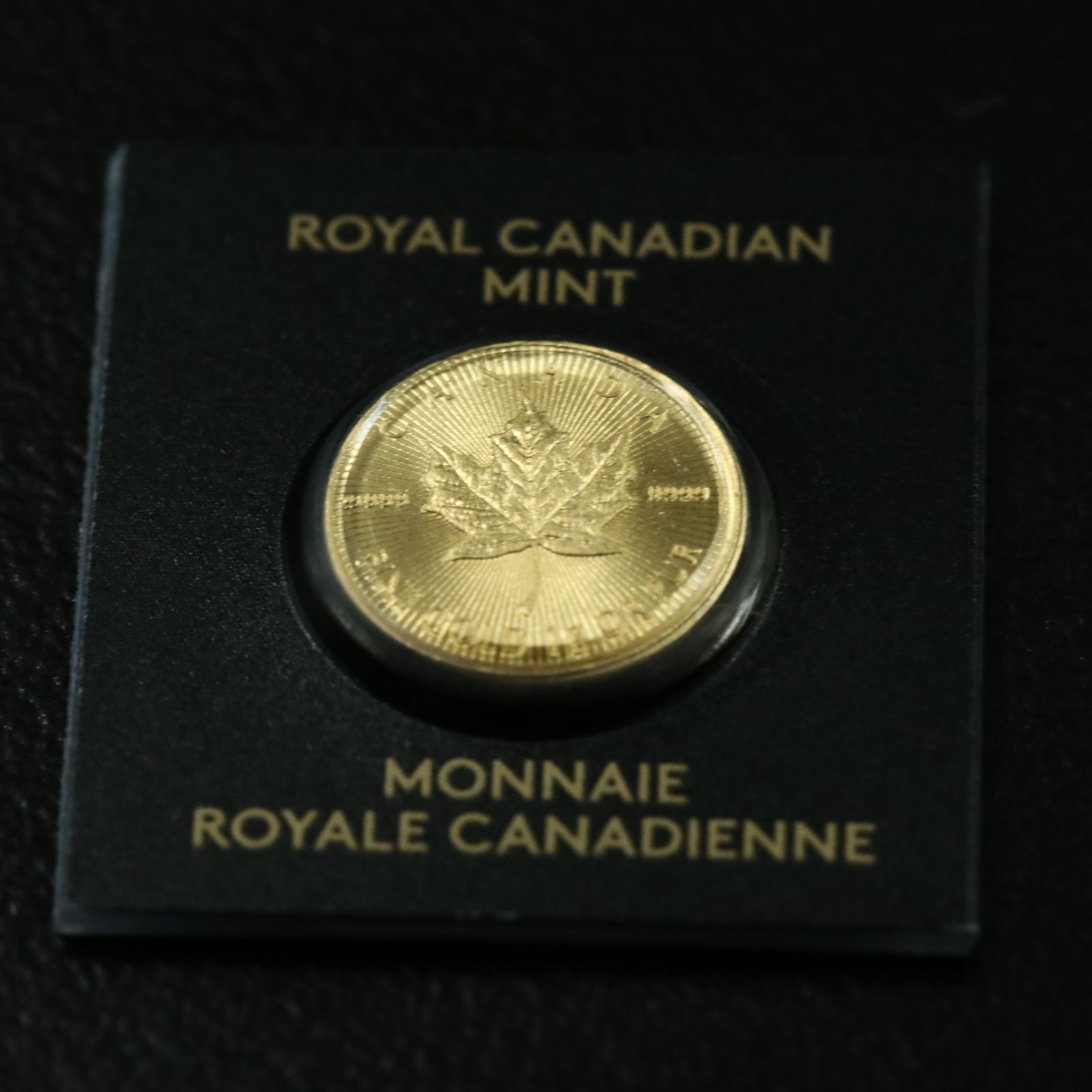 2023 Canada Fifty Cents One Gram Gold Maple Leaf Coin