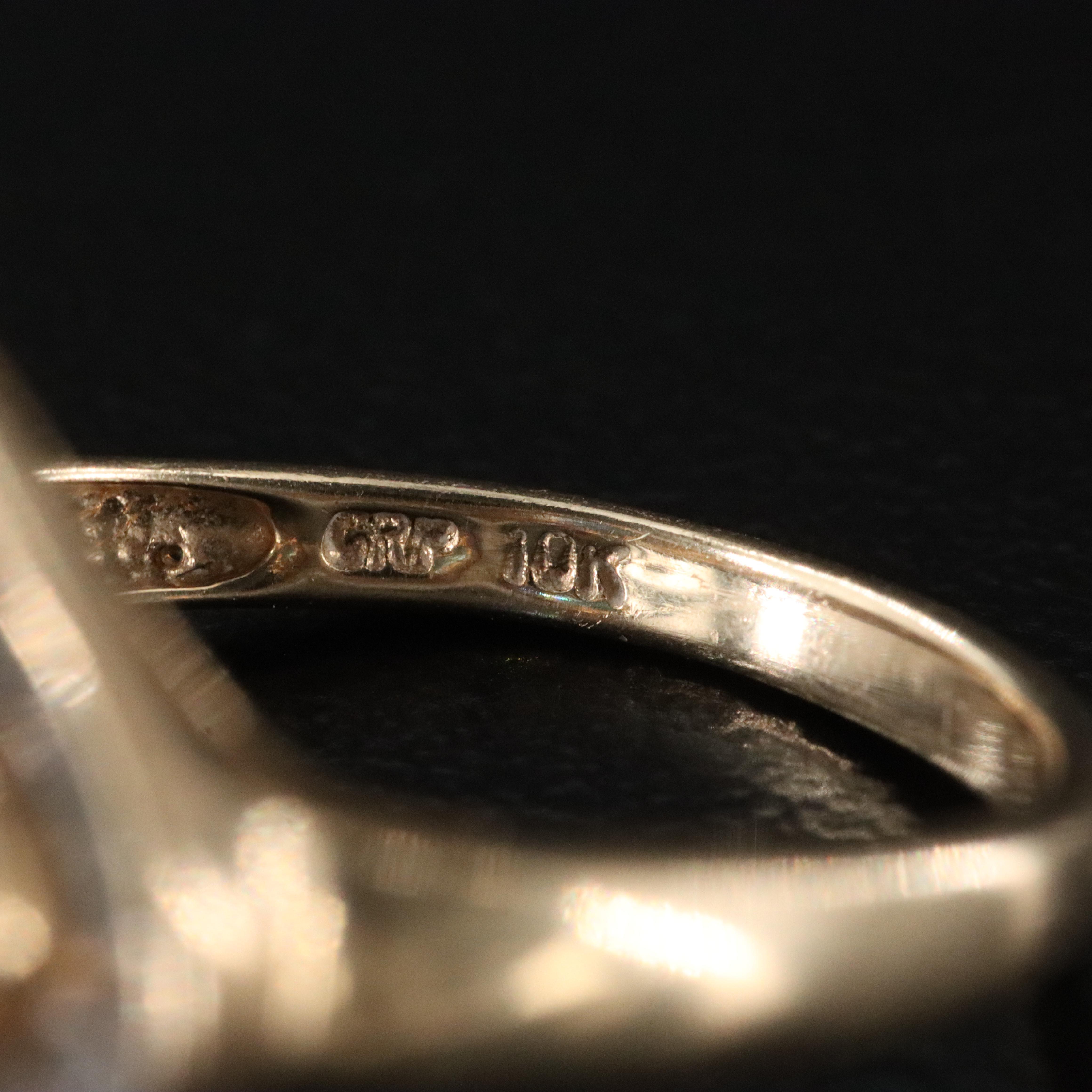 10K Topaz and Diamond Ring