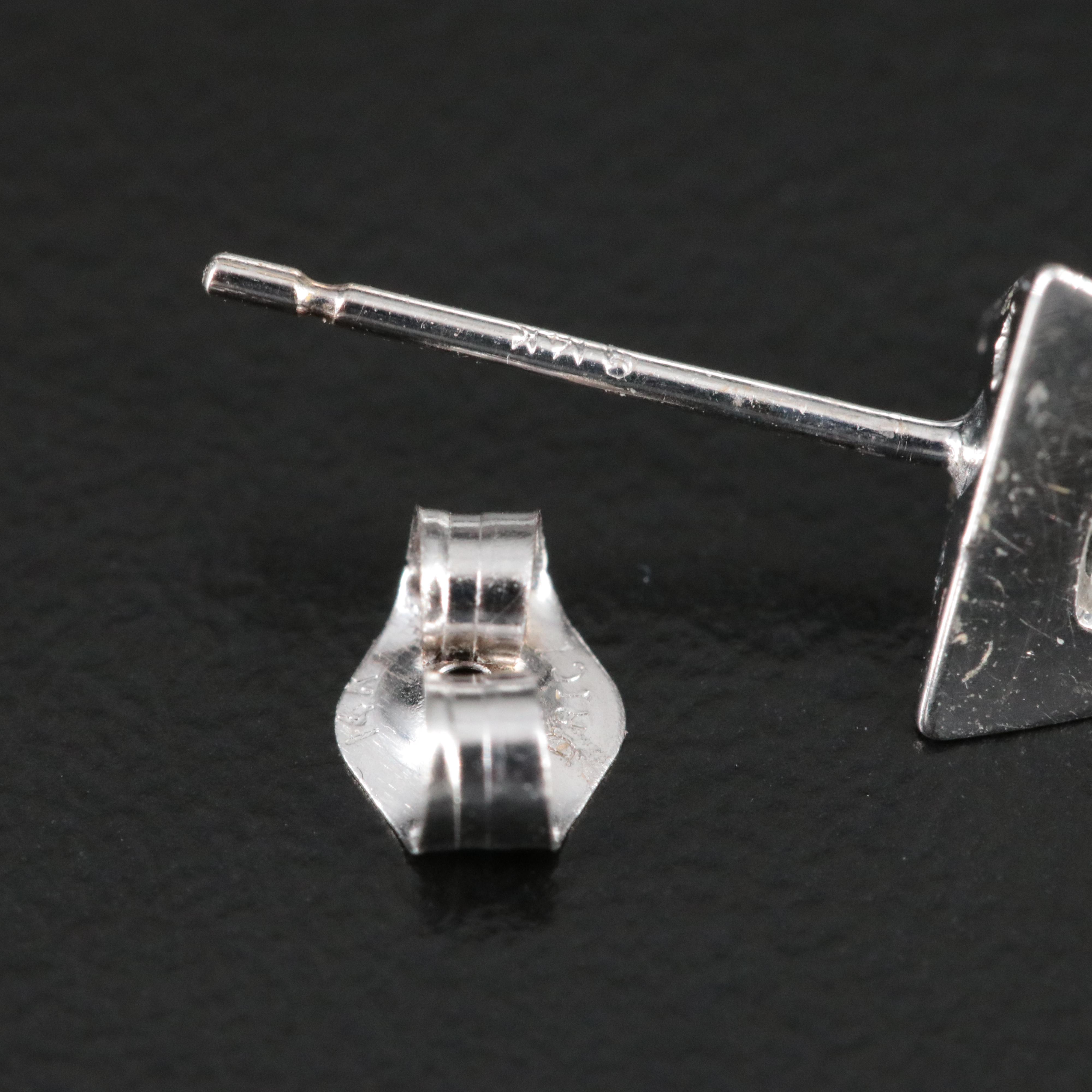 14K 0.15 CTW Diamond Solitaire Stud Earrings