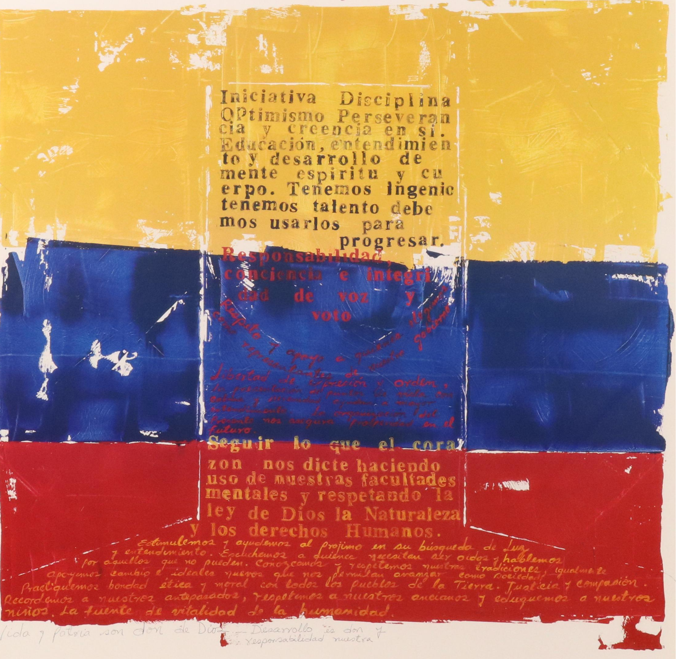 Offset Lithograph Exhibition Poster After Orlando Agudelo-Botero, 1991