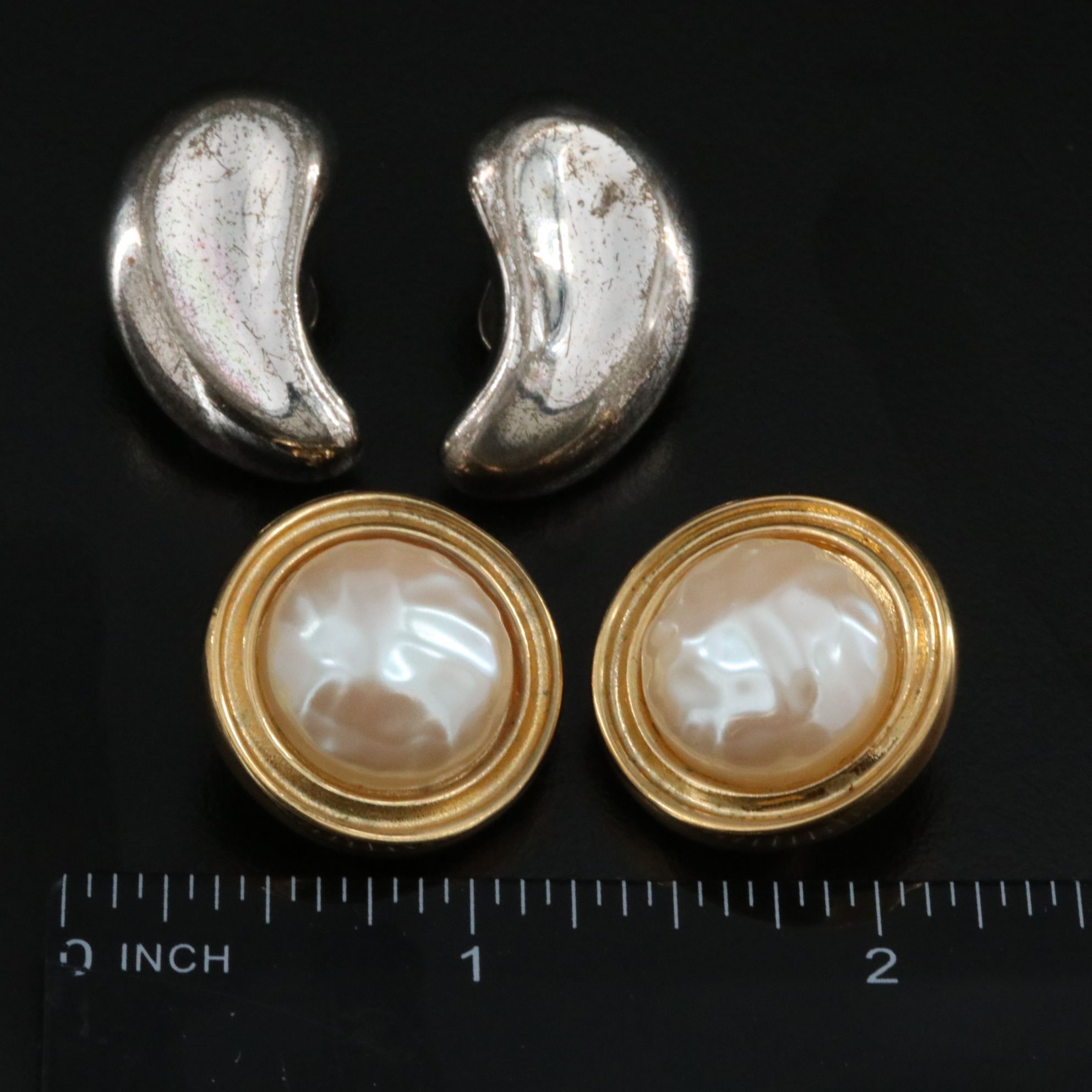 Givenchy Clip Earrings Including Faux Pearl