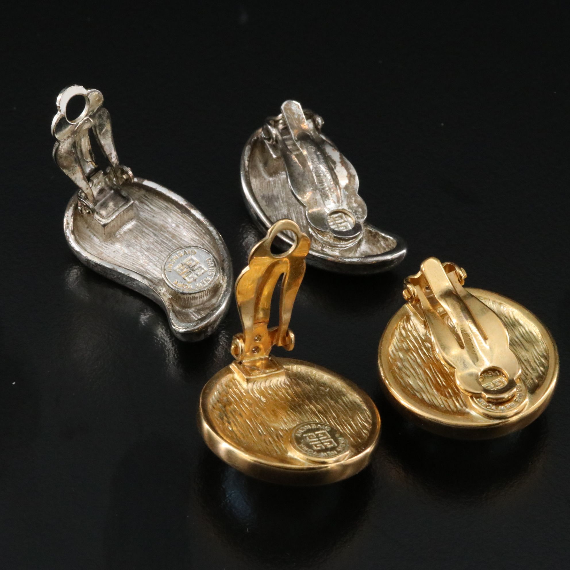 Givenchy Clip Earrings Including Faux Pearl