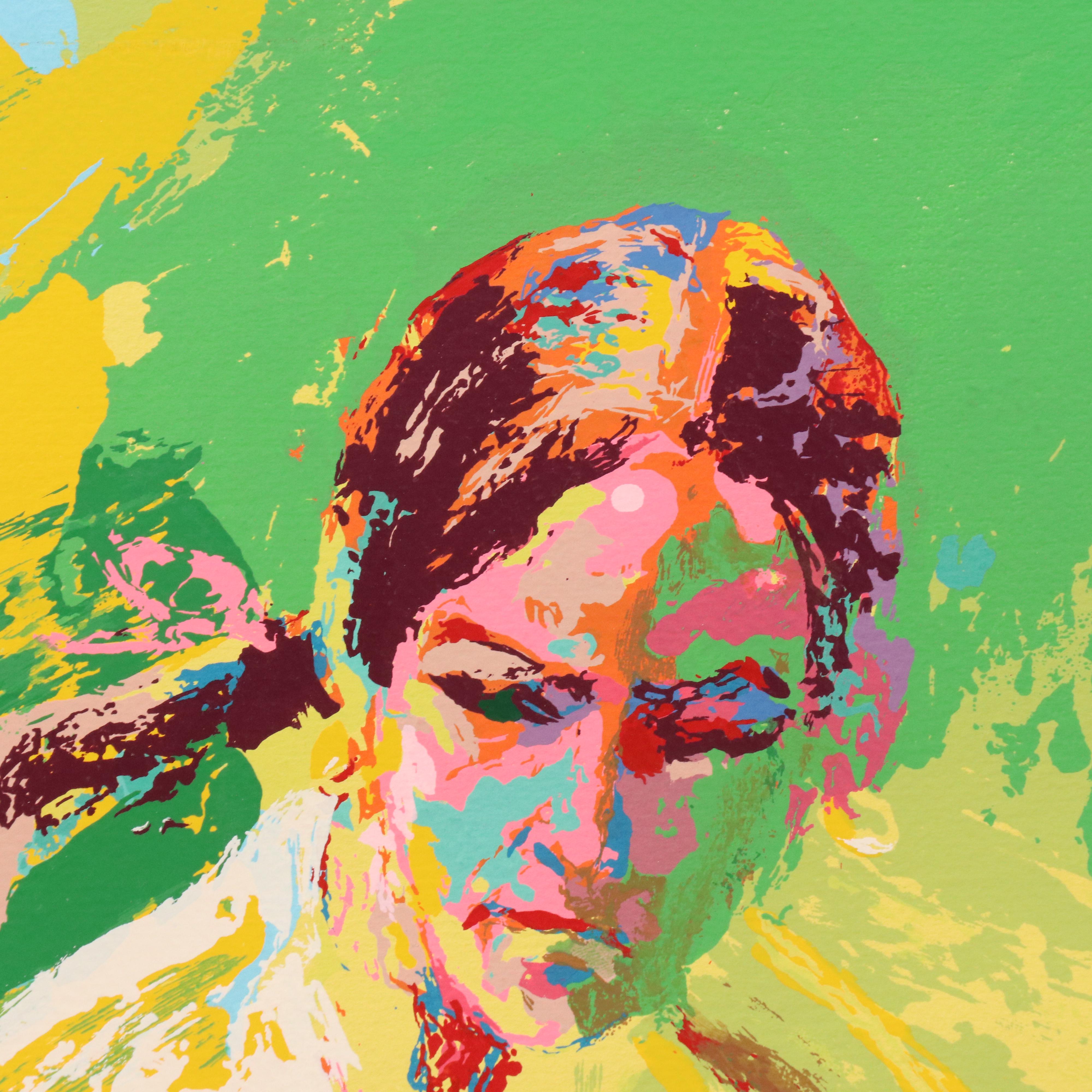 LeRoy Neiman Modern Serigraph "Backhand (Chris Evert)," 1974