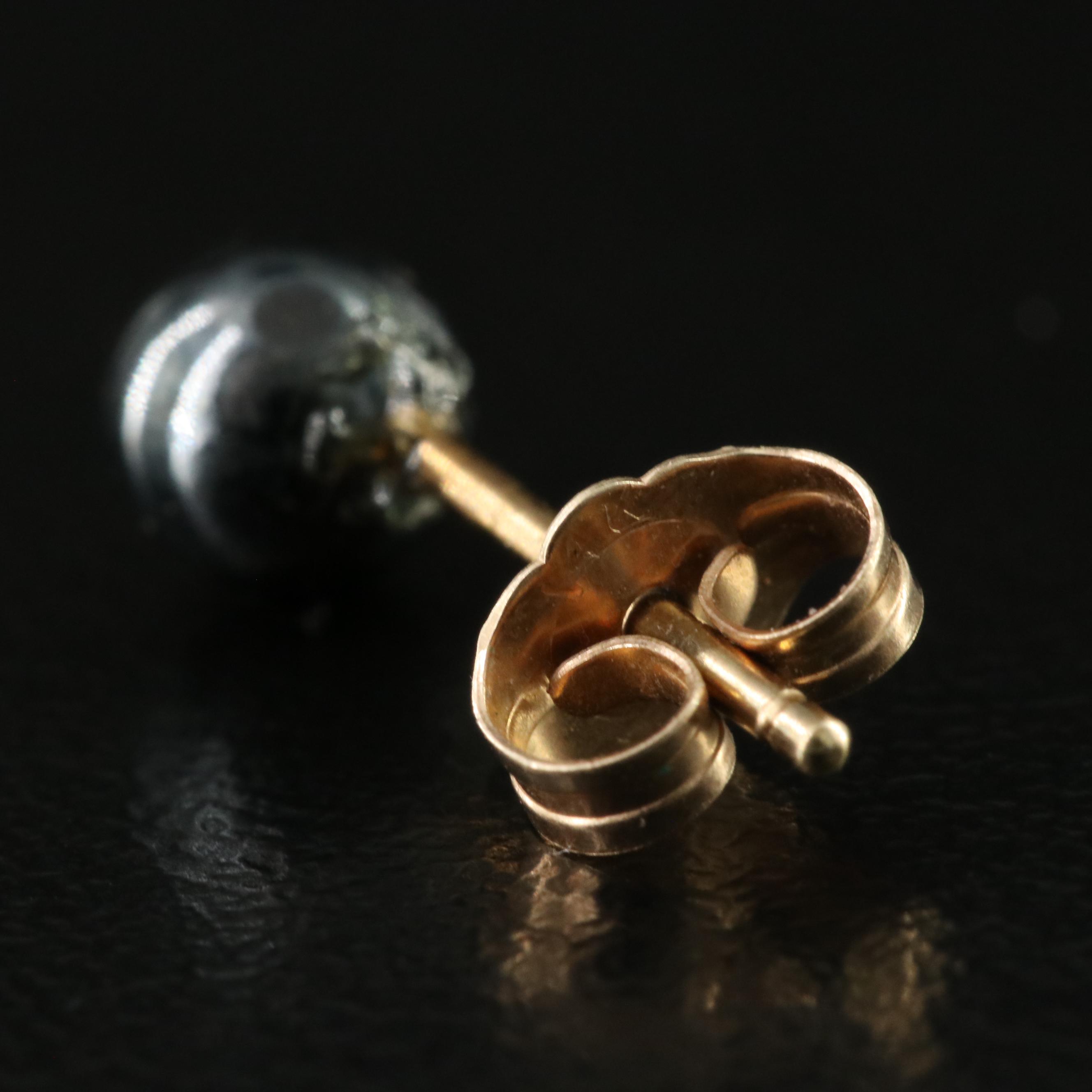 Single Stud Collection Featuring 14K, Hematite, Diamonds and CZ