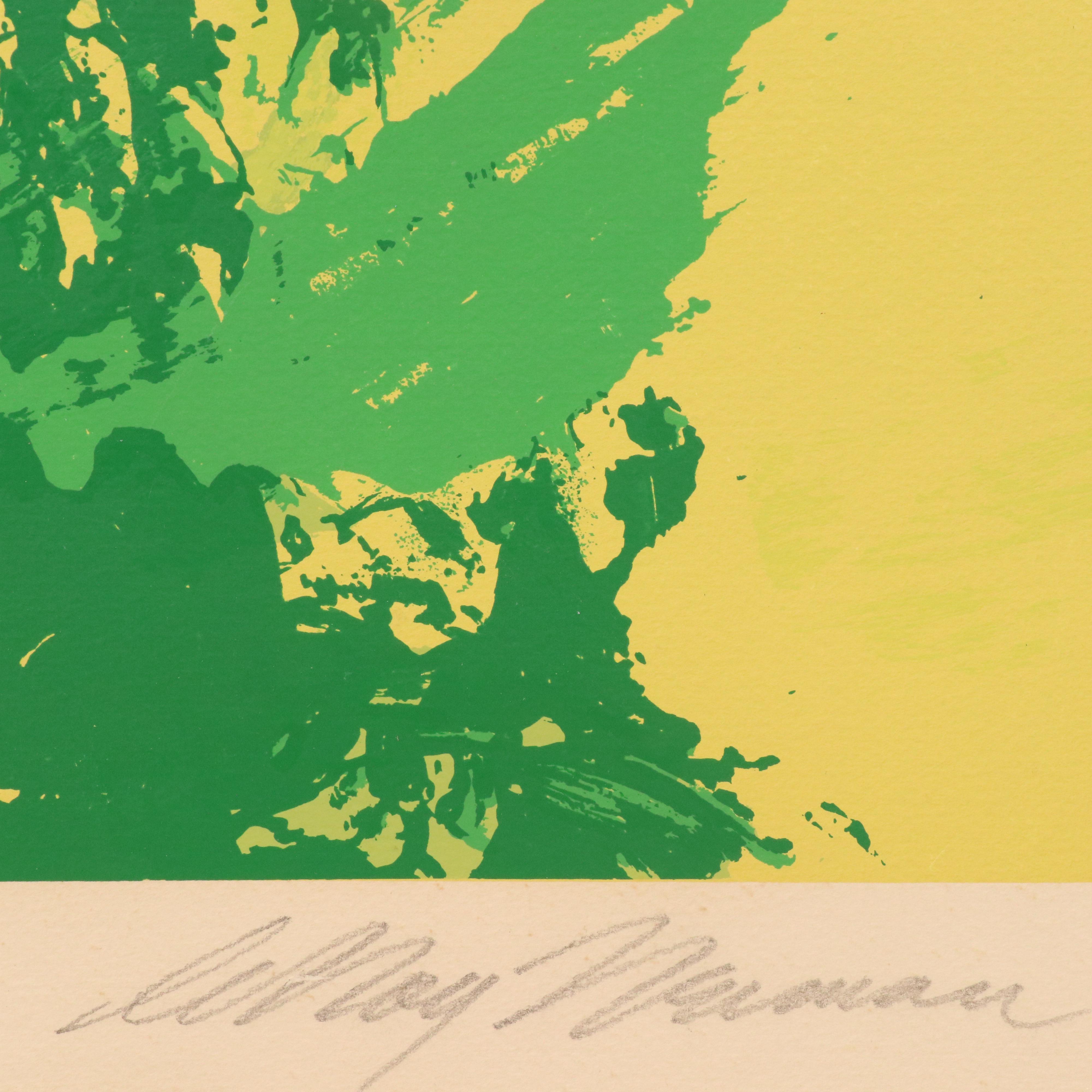 LeRoy Neiman Modern Serigraph "Backhand (Chris Evert)," 1974