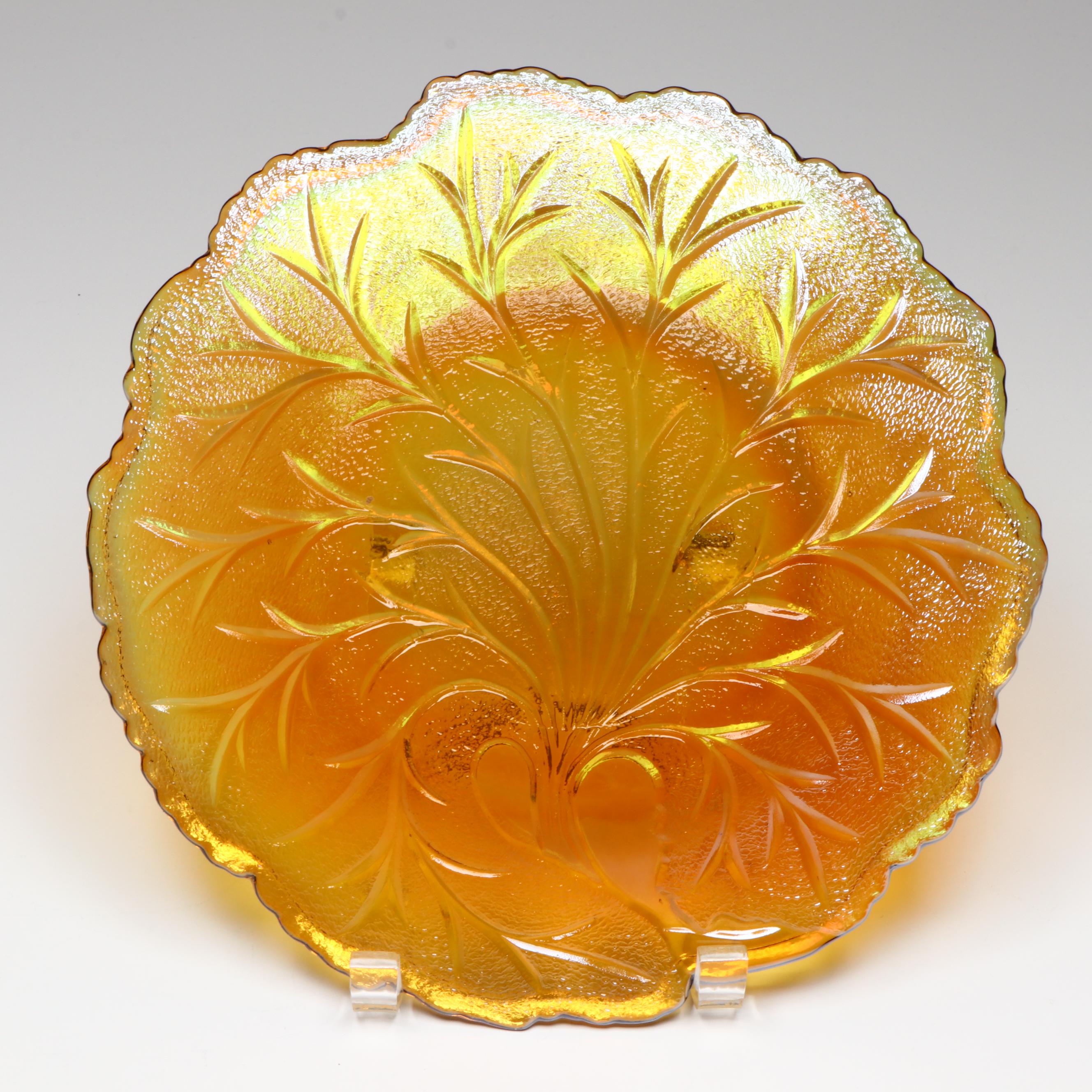 American Marigold Carnival Glass Tableware and Accessories, 20th Century