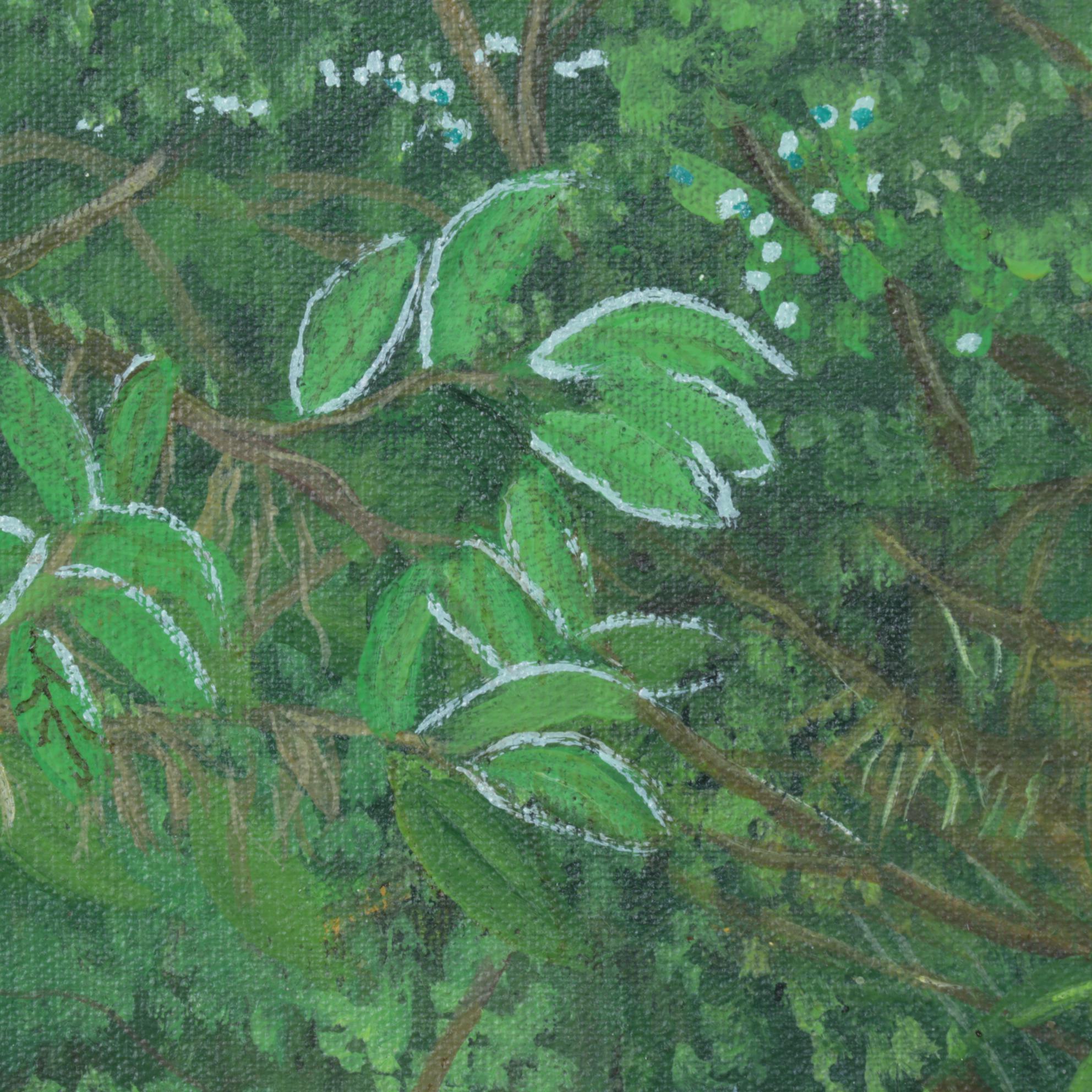 Julian Torres Tropical Rainforest Landscape Oil Painting, 2004