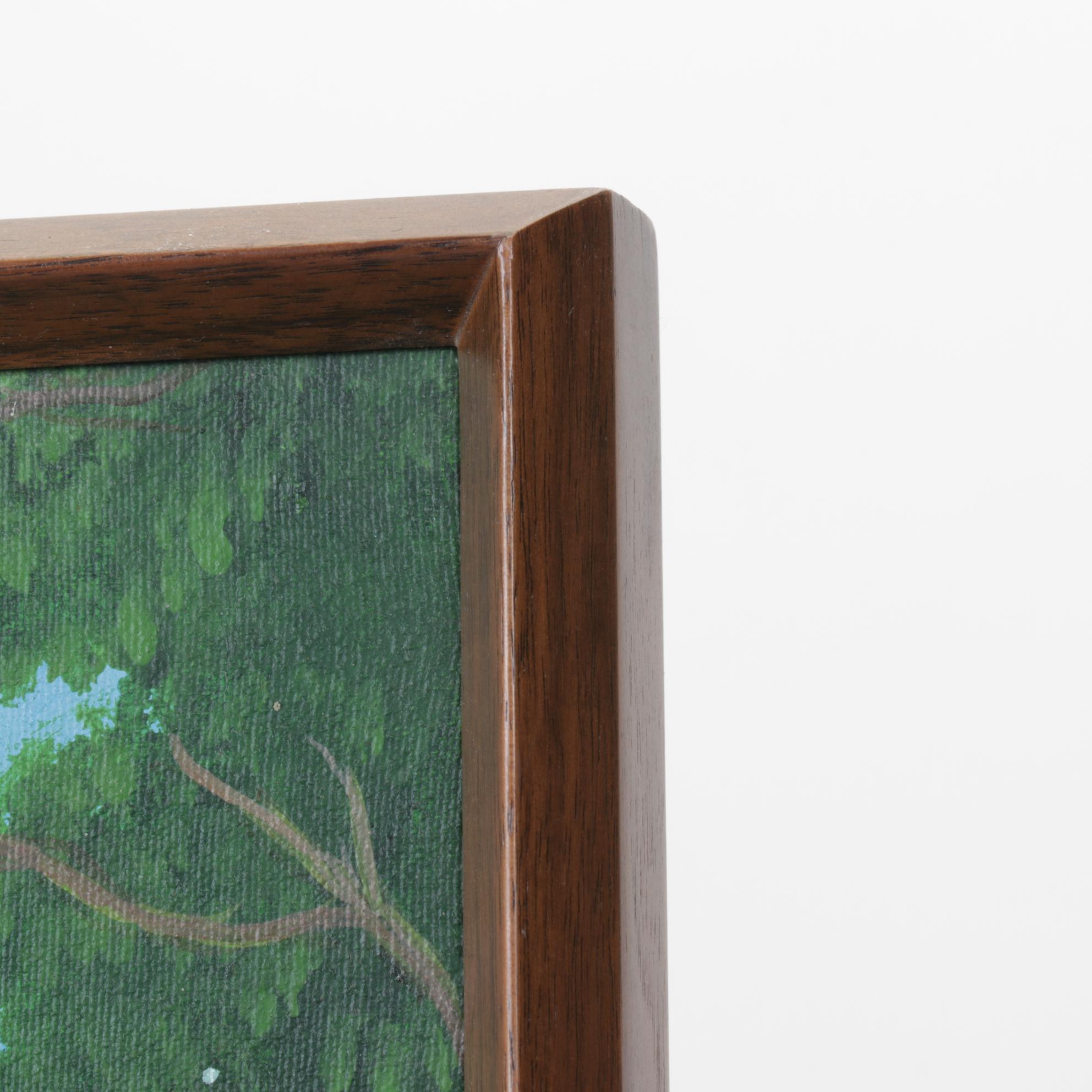 Julian Torres Tropical Rainforest Landscape Oil Painting, 2004