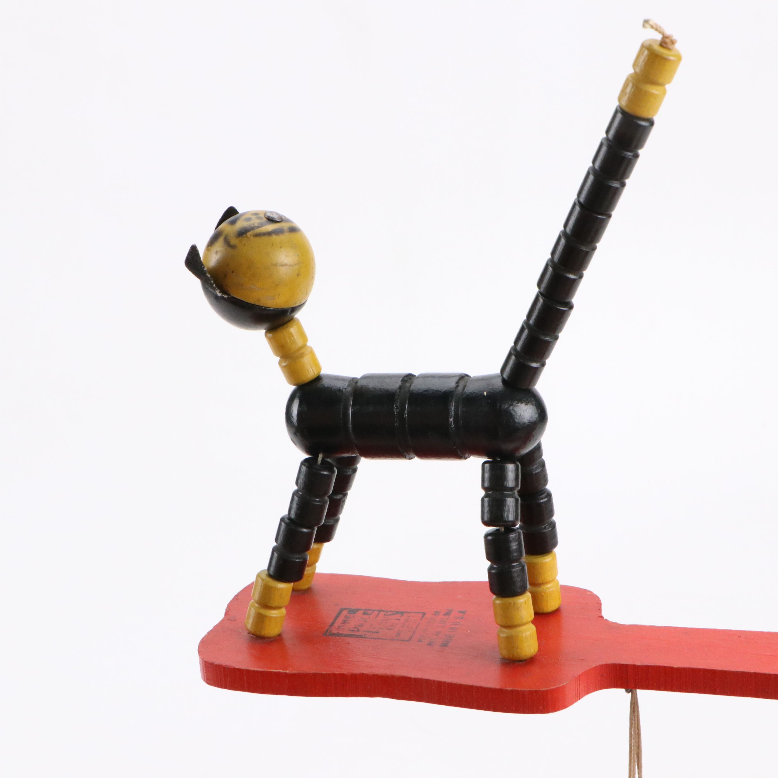 Handmade Raggedy Andy with Fisher Price Pull String Cat and Other Toys