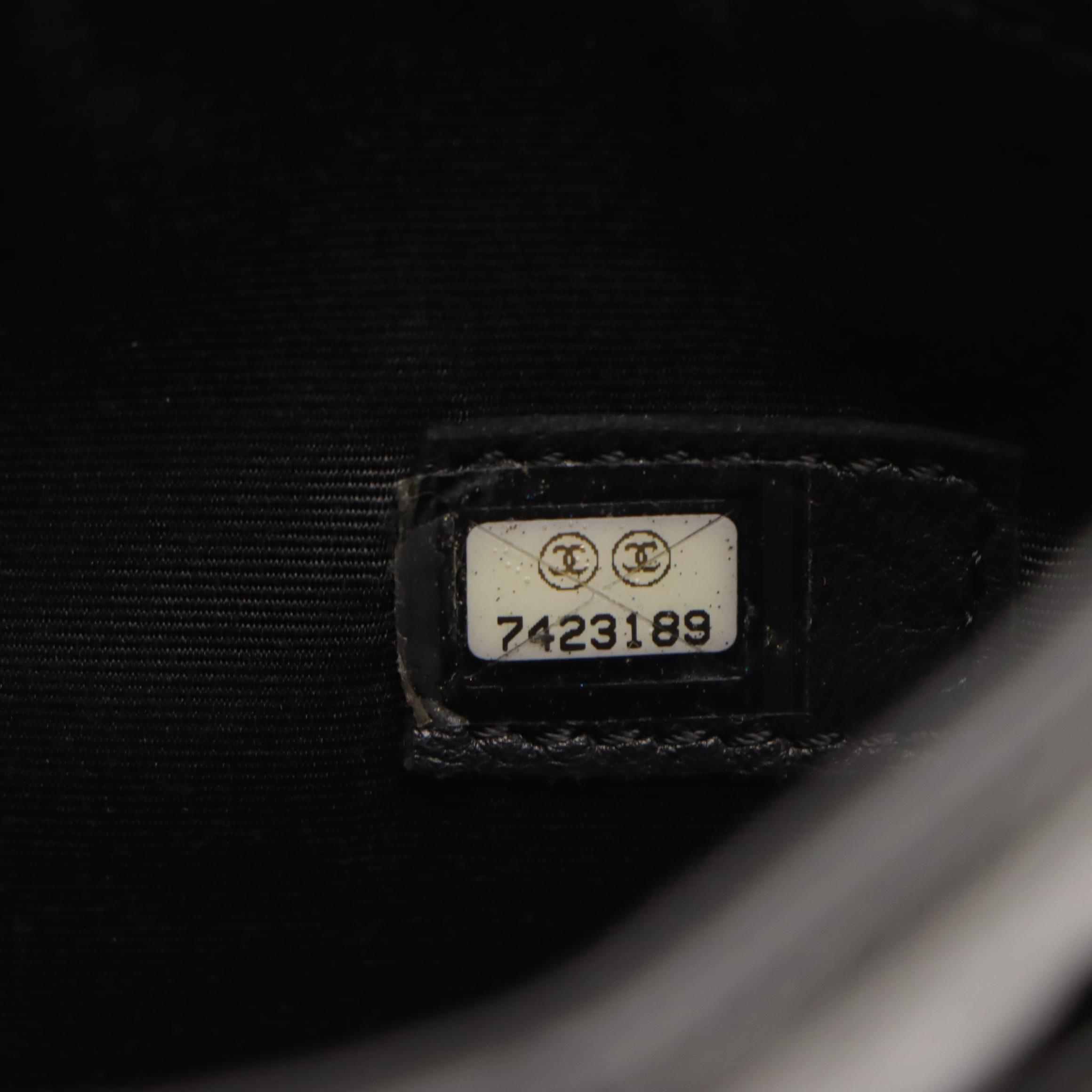 Chanel Medallion Zip Tote in Black Quilted Caviar Leather