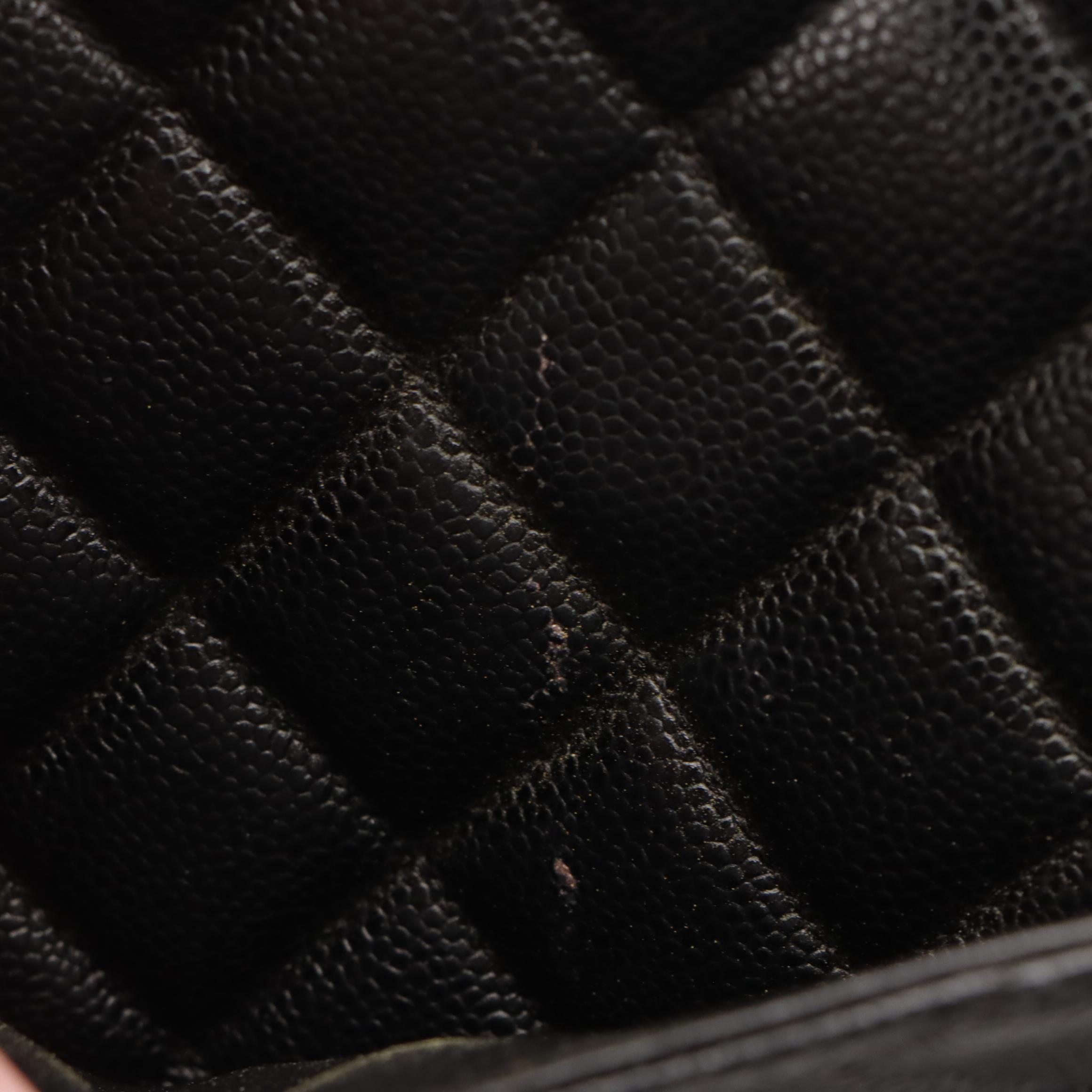 Chanel Medallion Zip Tote in Black Quilted Caviar Leather