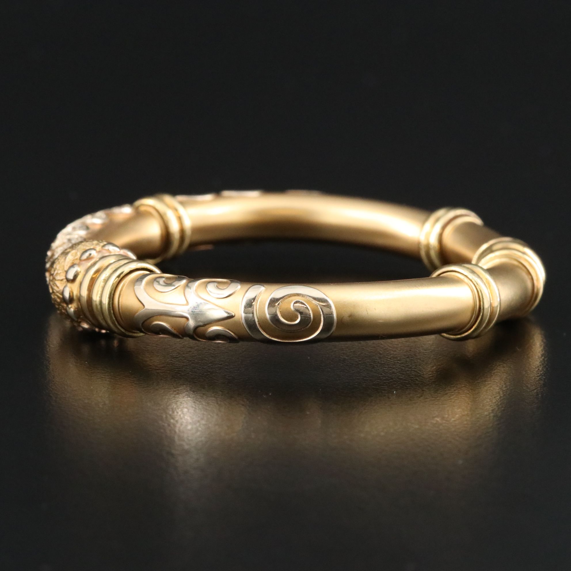 Fidia 18K 0.92 CTW Diamond Etruscan Style Bracelet