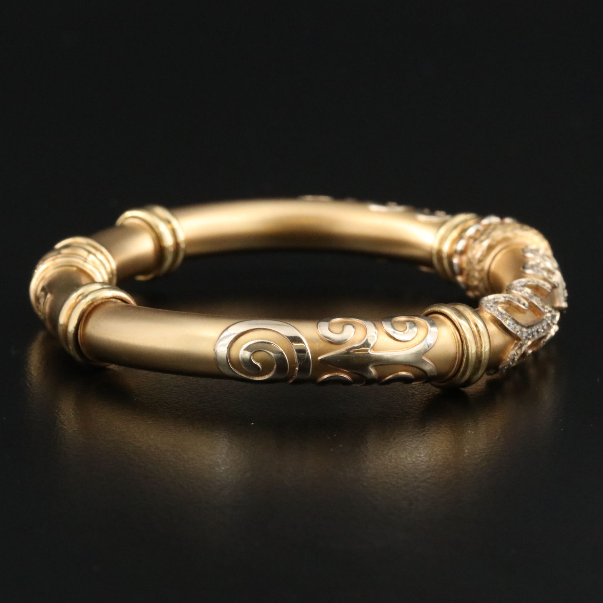 Fidia 18K 0.92 CTW Diamond Etruscan Style Bracelet