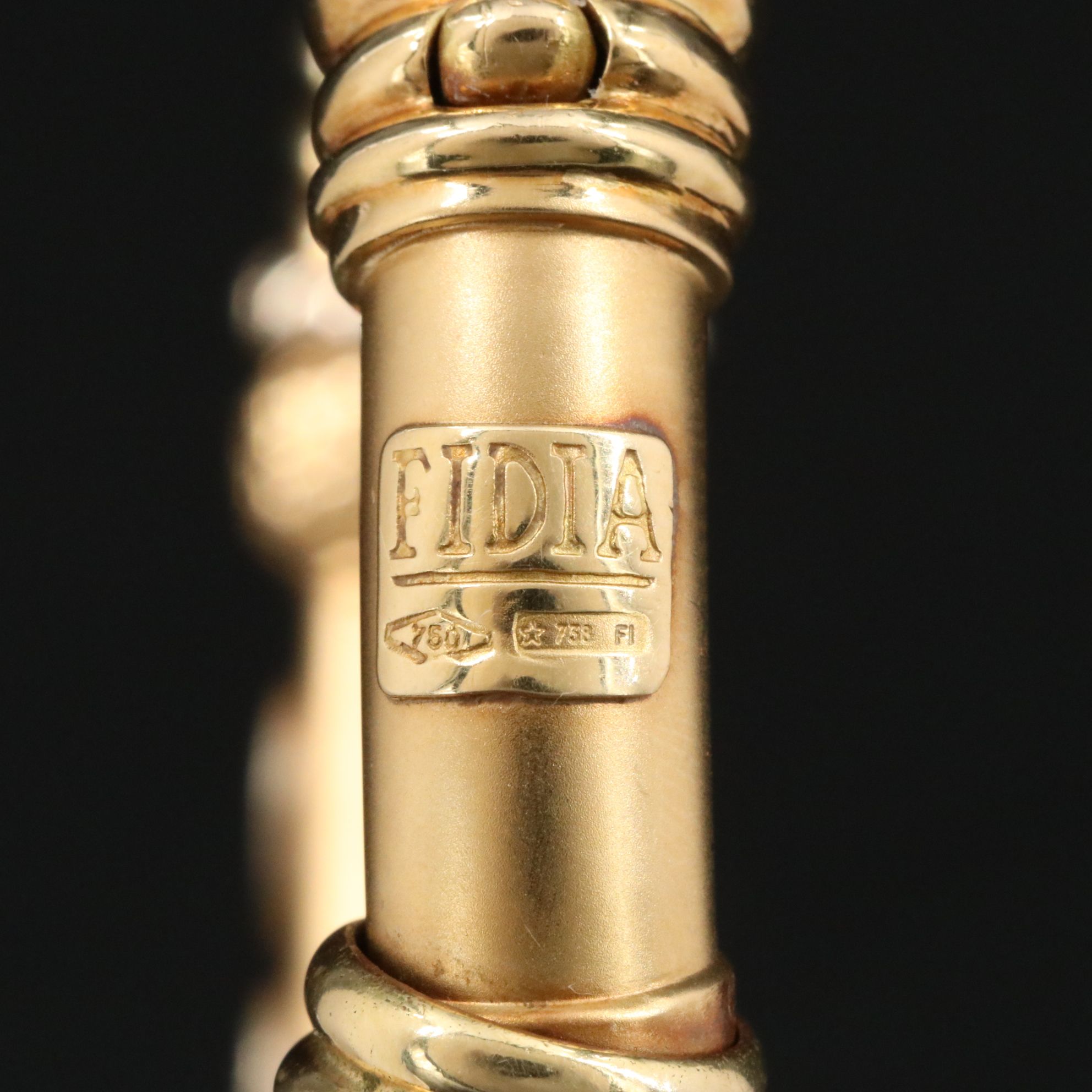 Fidia 18K 0.92 CTW Diamond Etruscan Style Bracelet