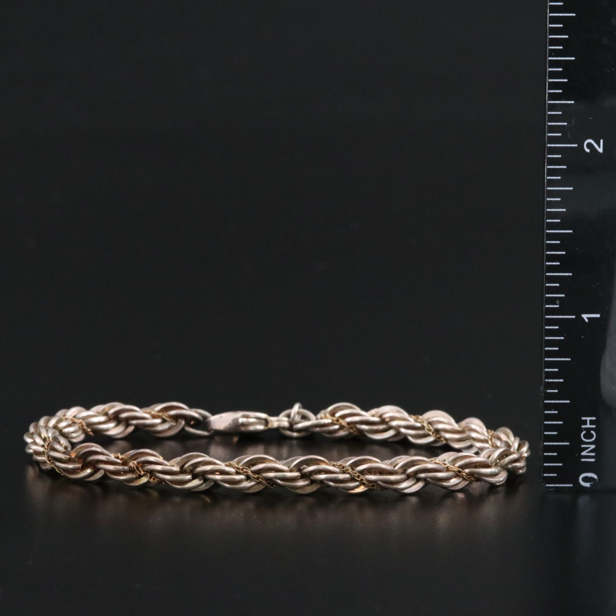 Tiffany & Co. Sterling Twisted Rope Bracelet with 18K Accent