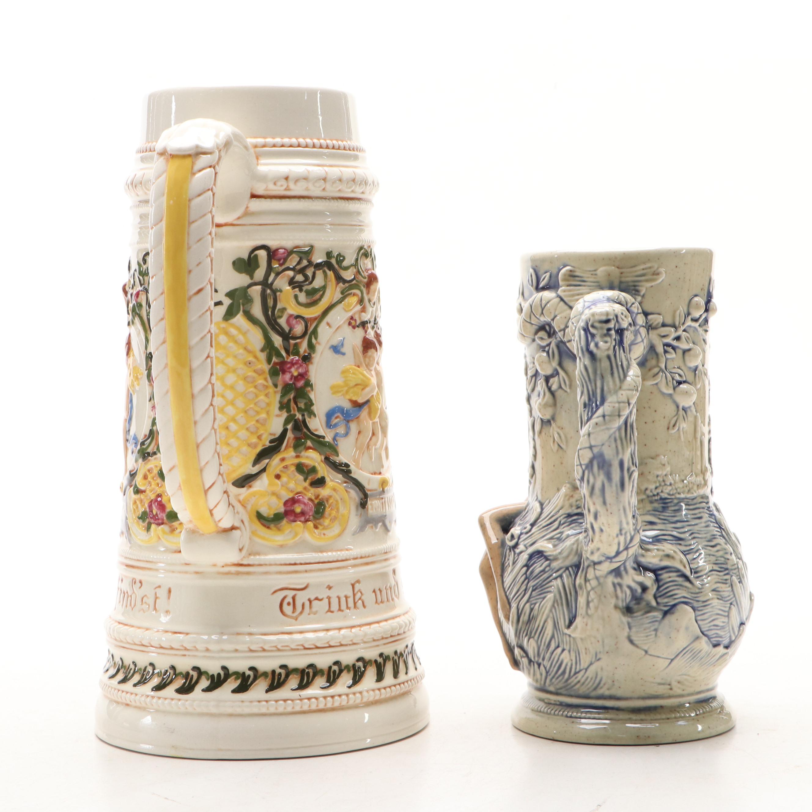 Lusterware and Other Ceramic Beer Steins