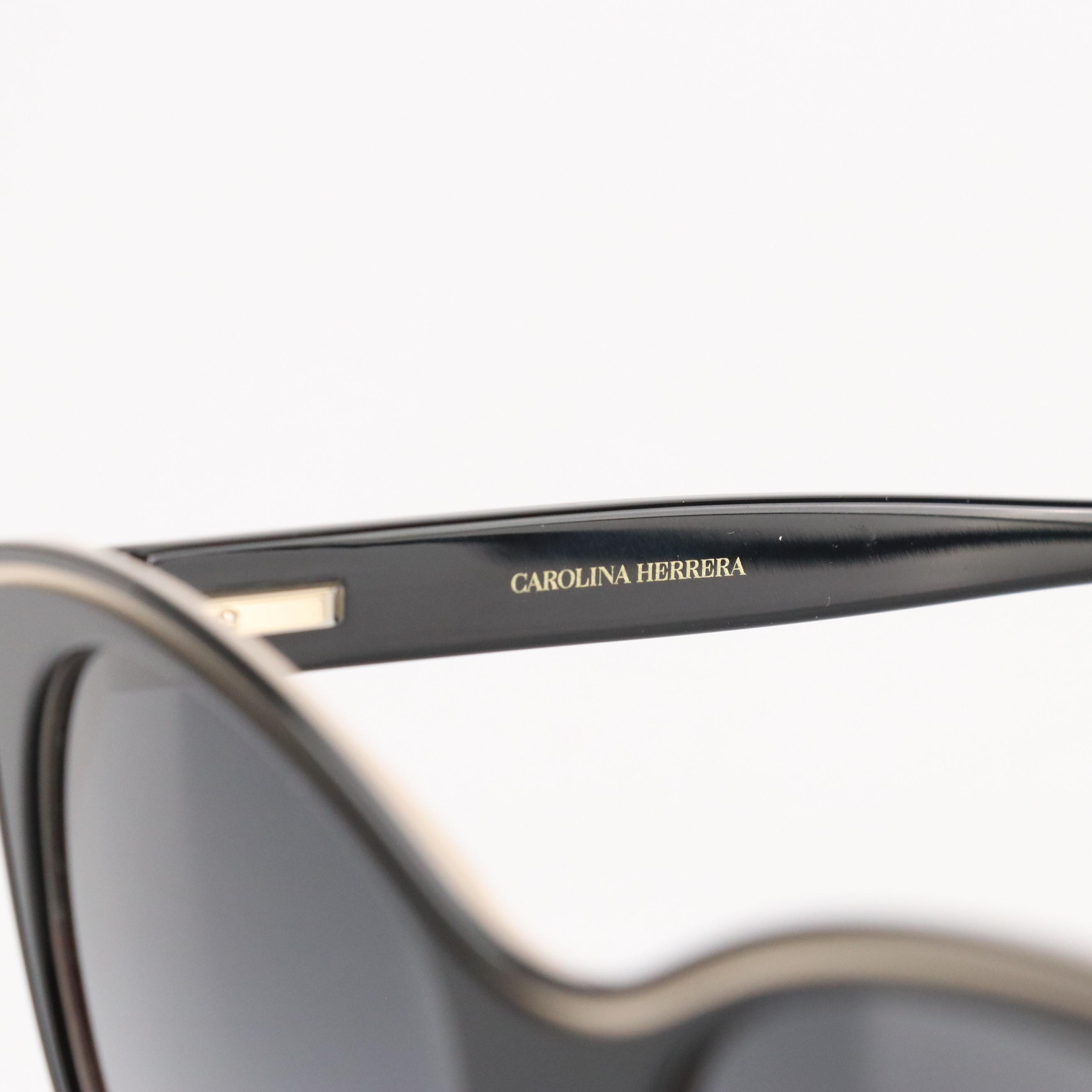 Carolina Herrera HER0142/S Black and Nude Cat Eye Sunglasses with Case