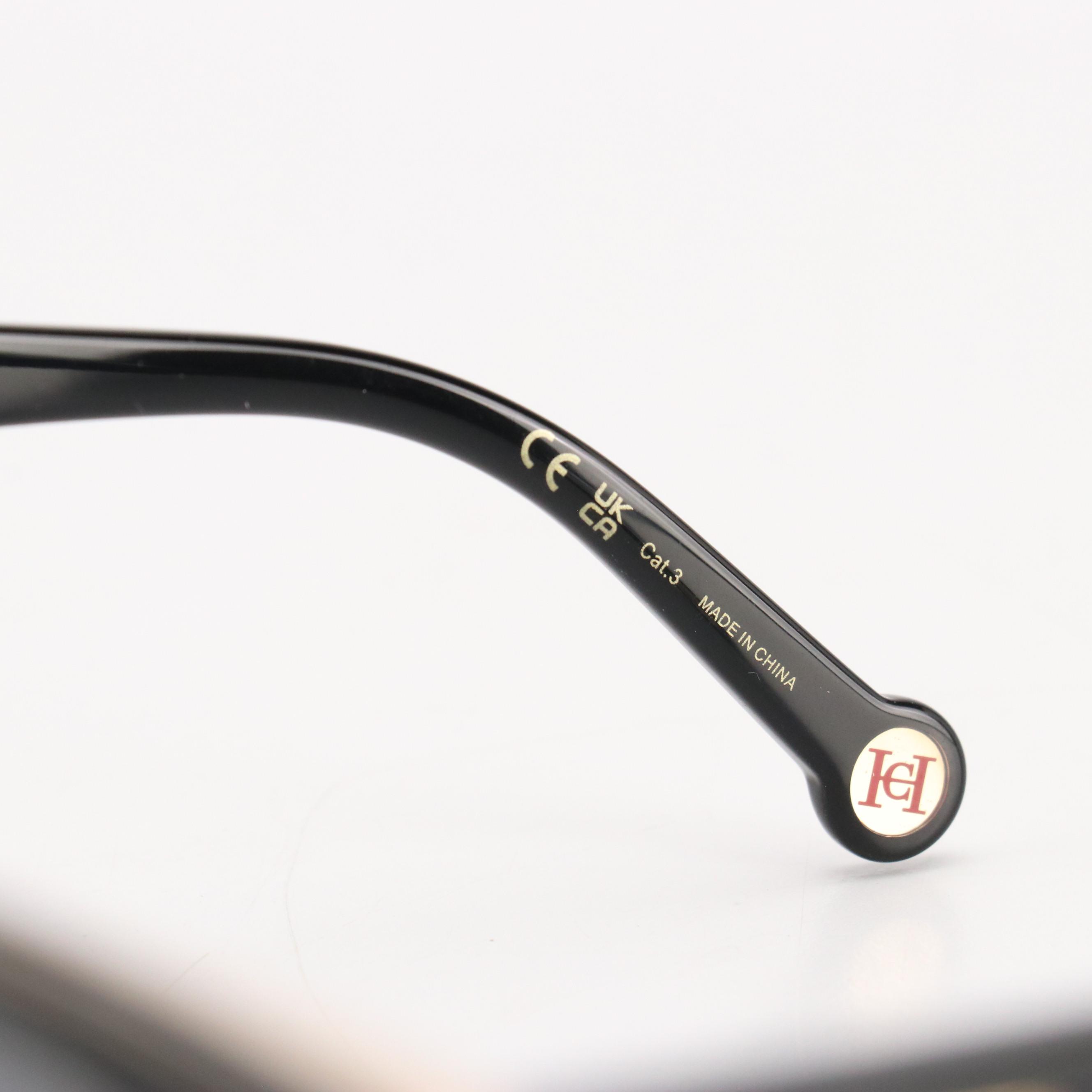 Carolina Herrera HER0142/S Black and Nude Cat Eye Sunglasses with Case