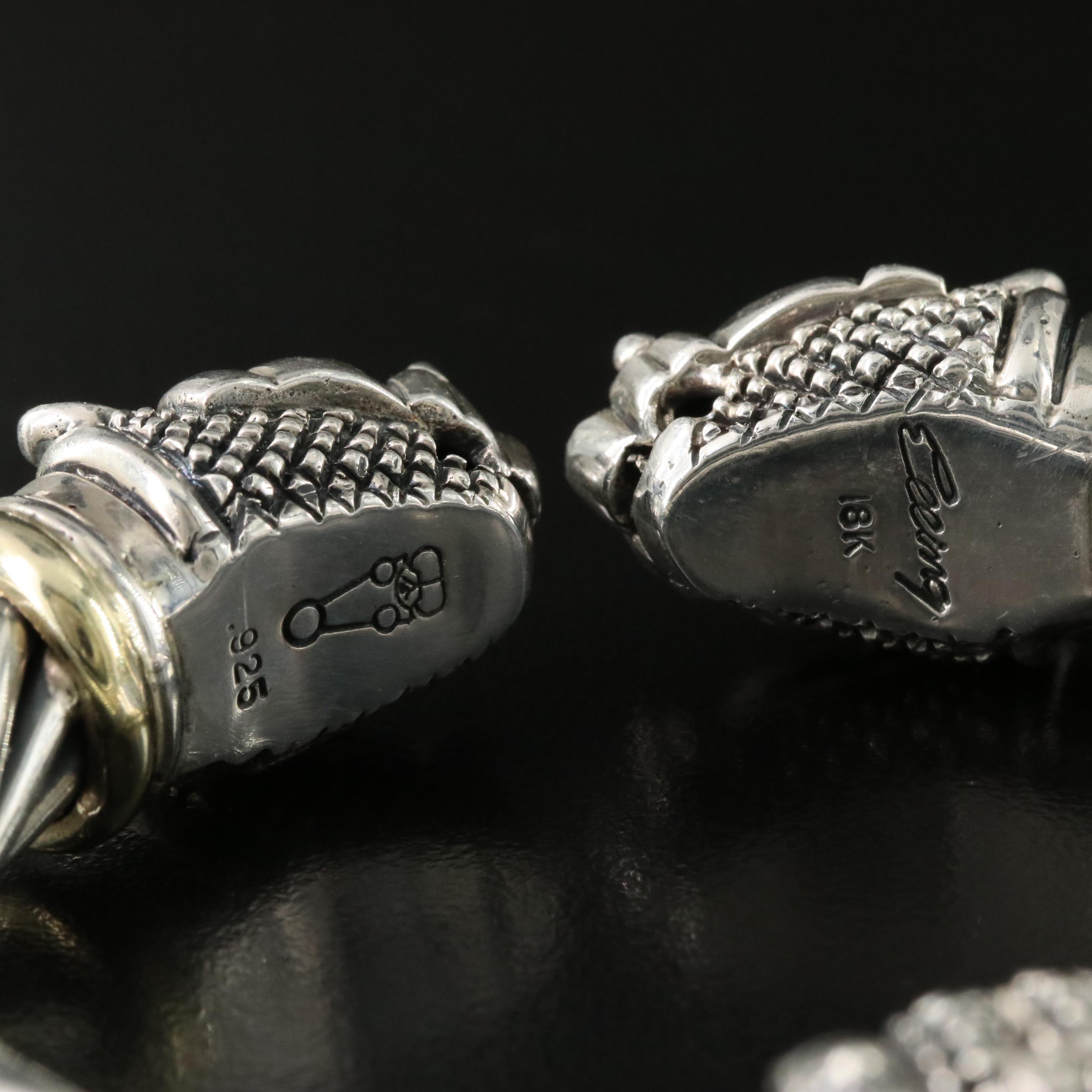 Elling Sterling Leopard Bracelet with 18K Accents