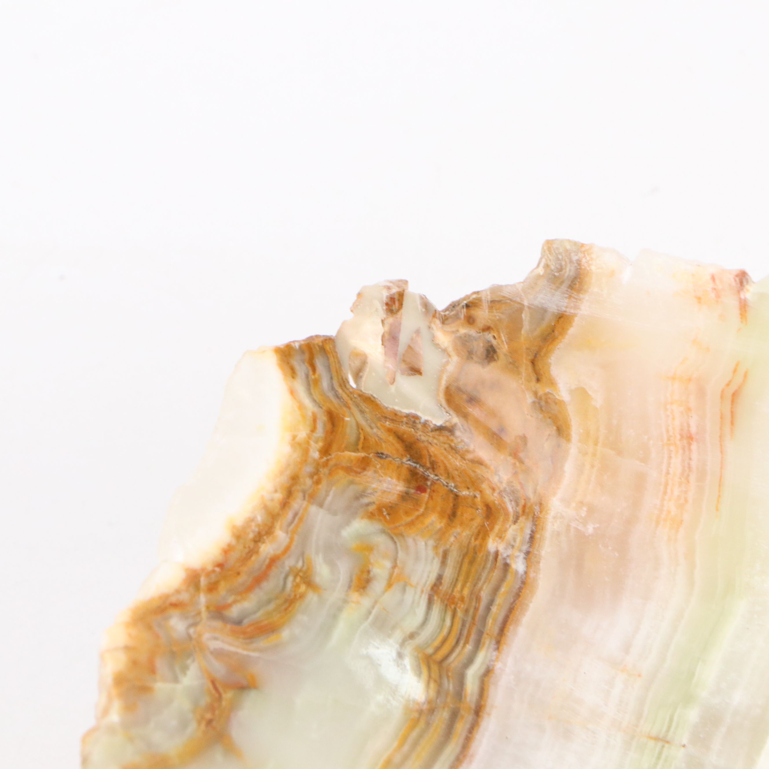 Banded Calcite Bowl with Alaskan Clay Bear Bookends & Other Slag Glass Figurines