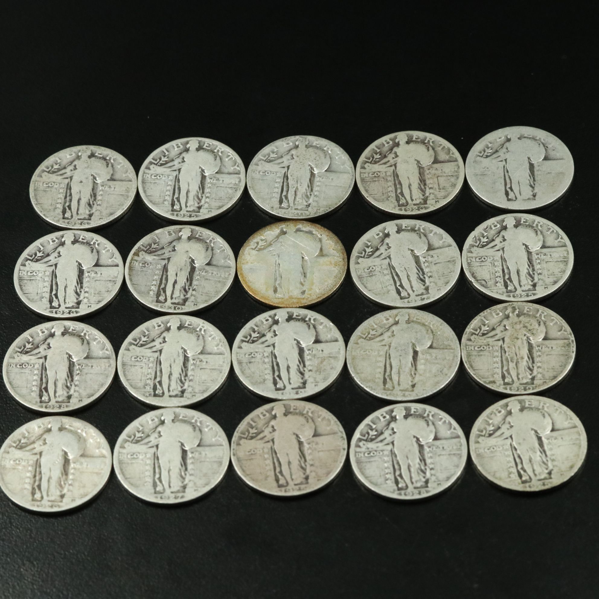 Twenty Standing Liberty Silver Quarters