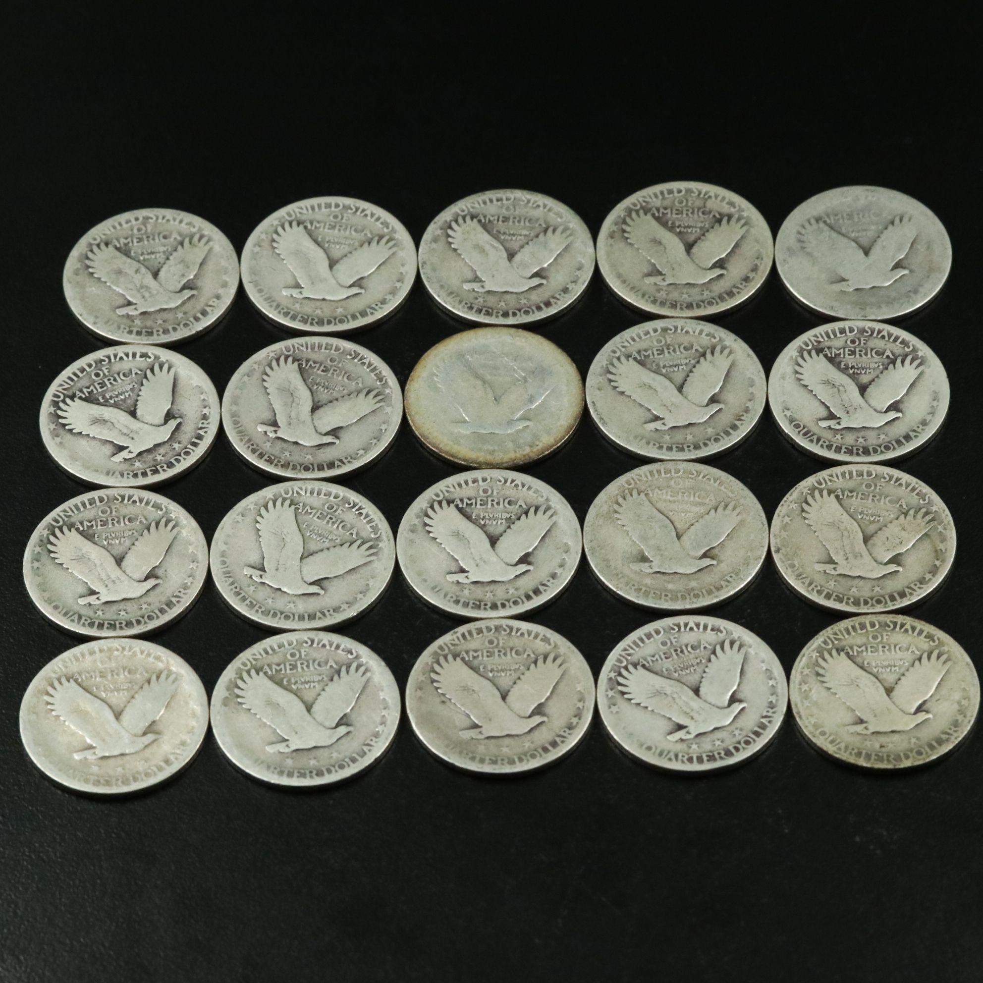 Twenty Standing Liberty Silver Quarters