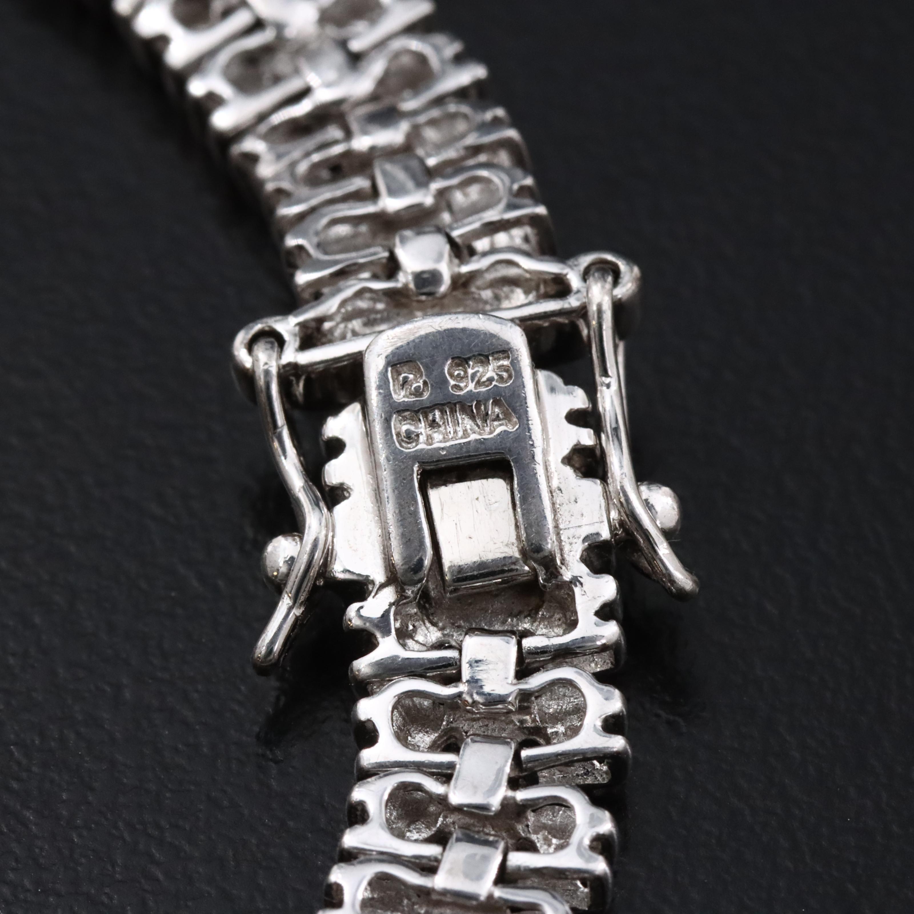 Sterling and Diamonds Featured in Bracelet Pairing