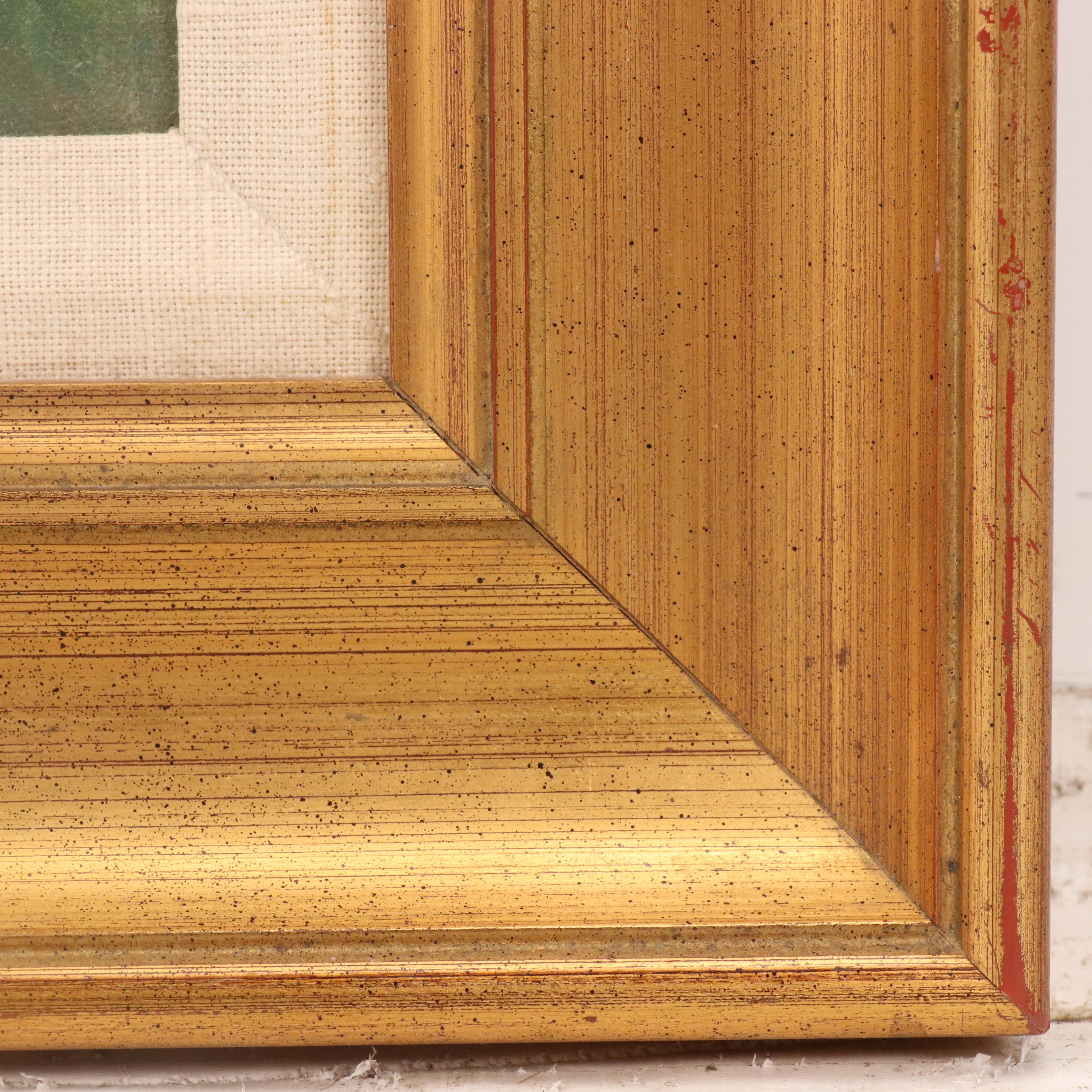 Vivian Hollan Swain Landscape Oil Painting with Floral Field