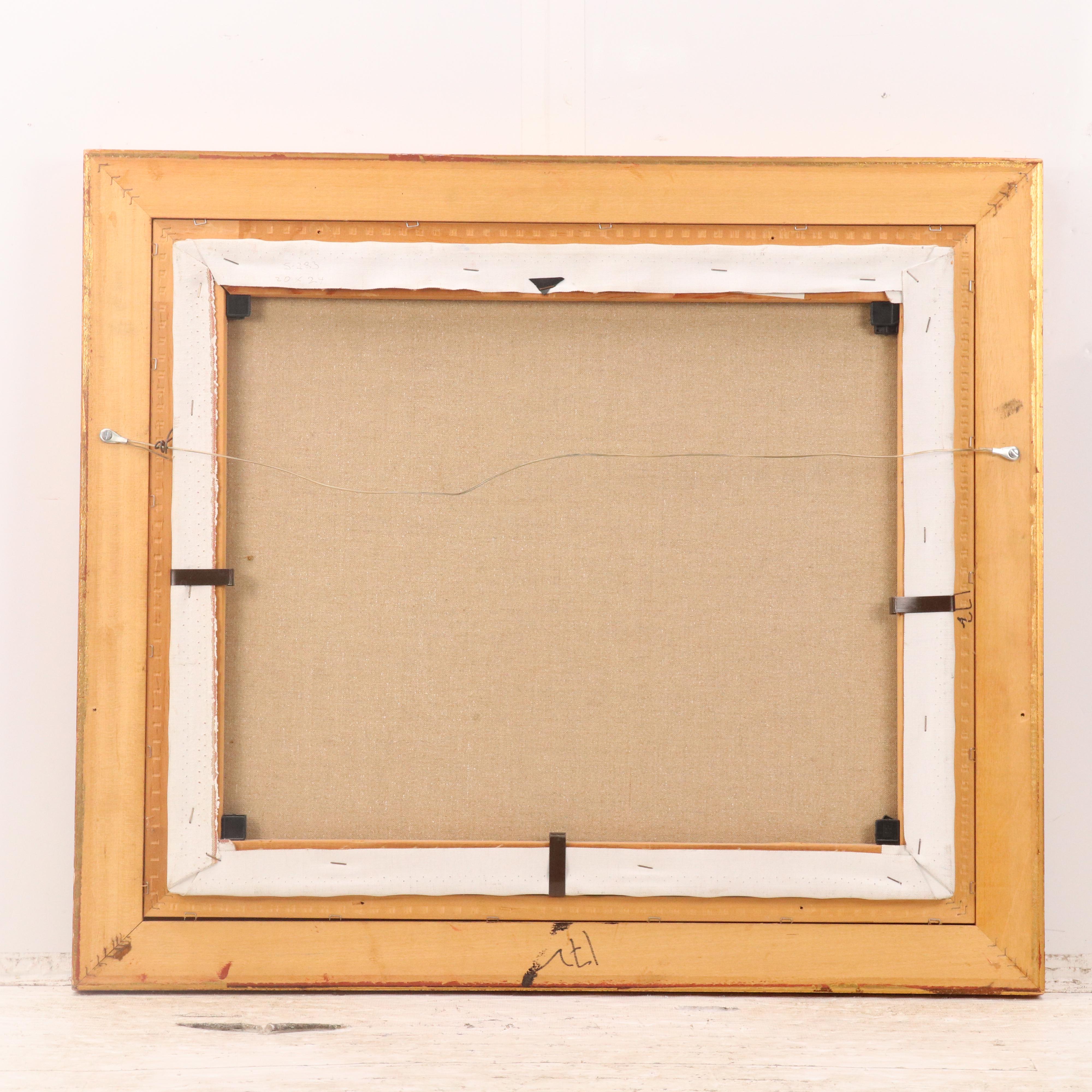 Vivian Hollan Swain Landscape Oil Painting with Floral Field