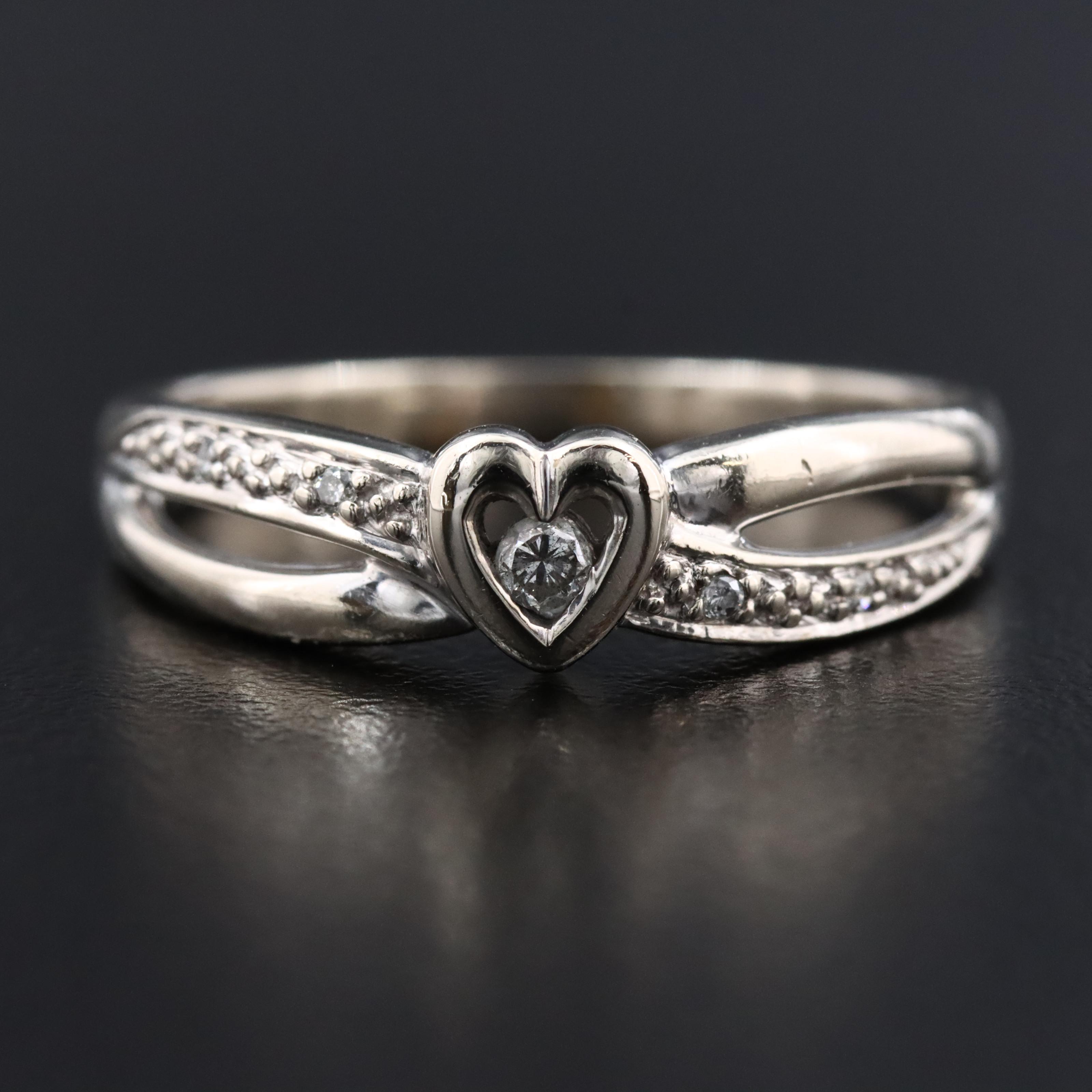 10K 0.05 CTW Diamond Ring