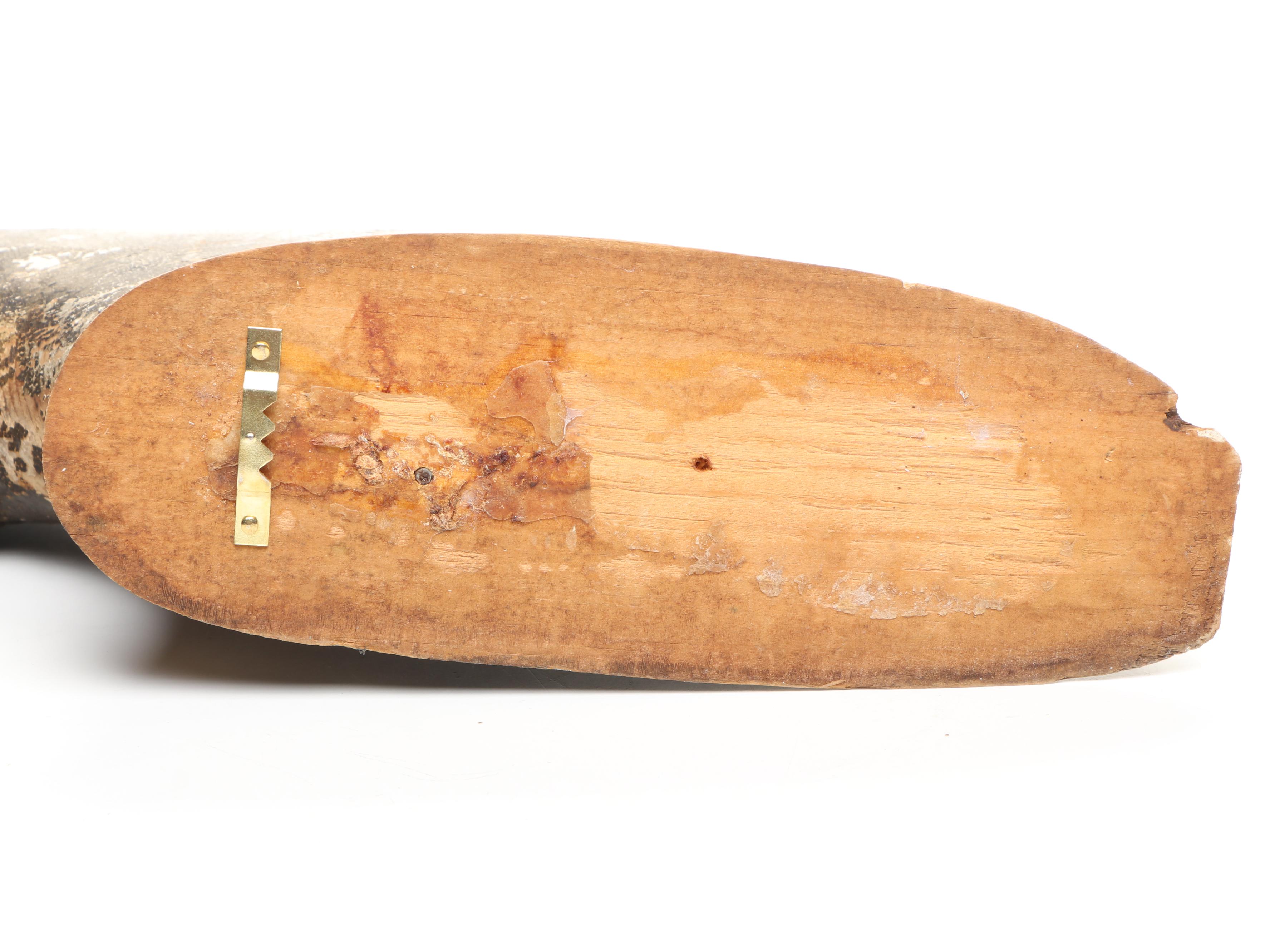 Folk Art Style Carved Wood Horse Head Hanging Décor